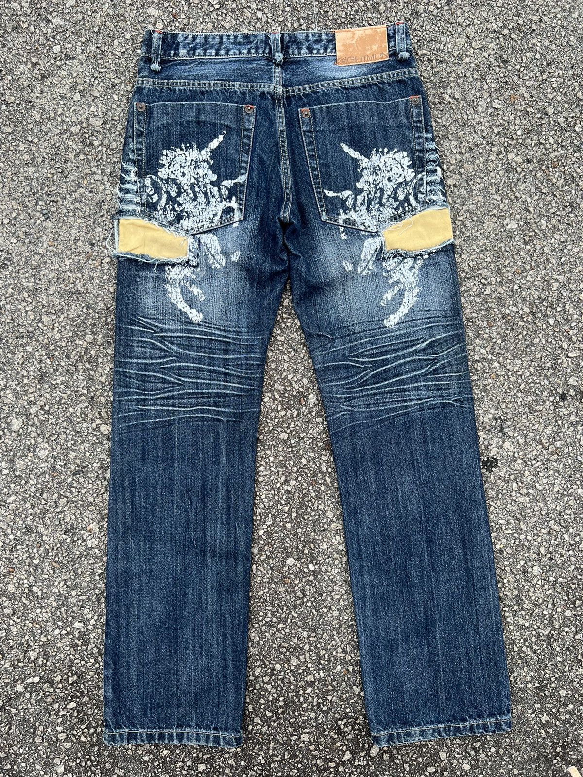 If Six Was Nine DISTRESSED DENIM PANTS VINTAGE JAPANESE BRANDED Size US 31 - 2 Thumbnail