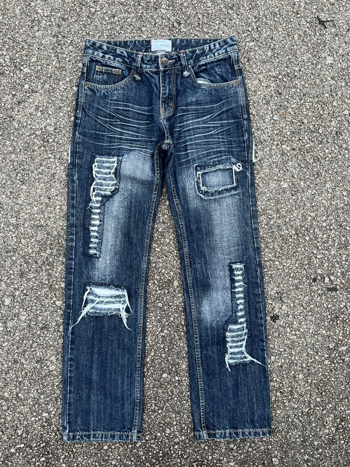 If Six Was Nine DISTRESSED DENIM PANTS VINTAGE JAPANESE BRANDED Size US 31 - 1 Thumbnail