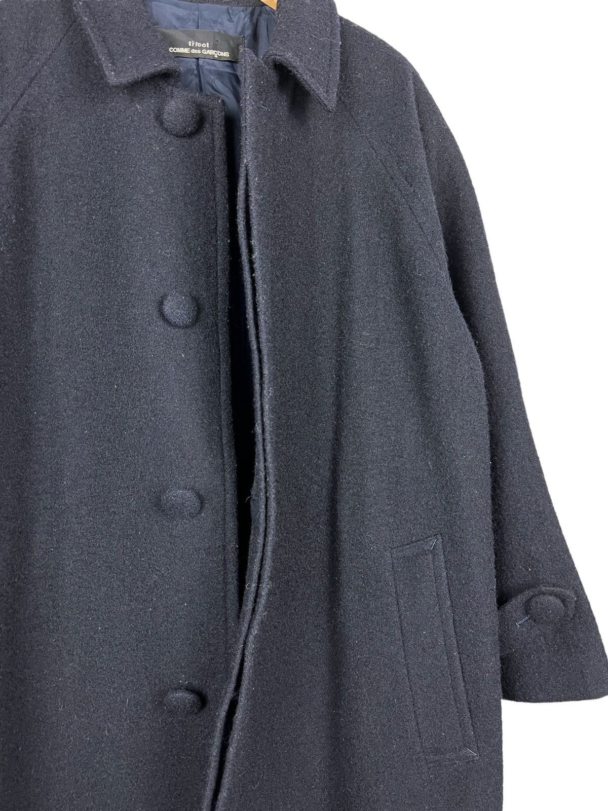 Comme des Garcons Vintage AW94 Tricot Comme Des Garçons Wool Long Coat Size US L / EU 52-54 / 3 - 6 Thumbnail
