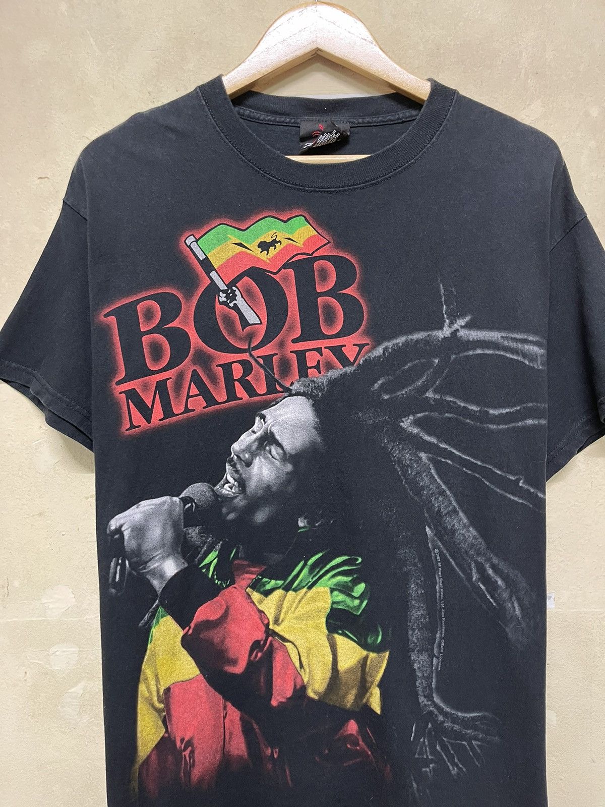 Bob Marley Vintage Y2k Bob Marley Big Print By Tag Zion Size US L / EU 52-54 / 3 - 3 Thumbnail