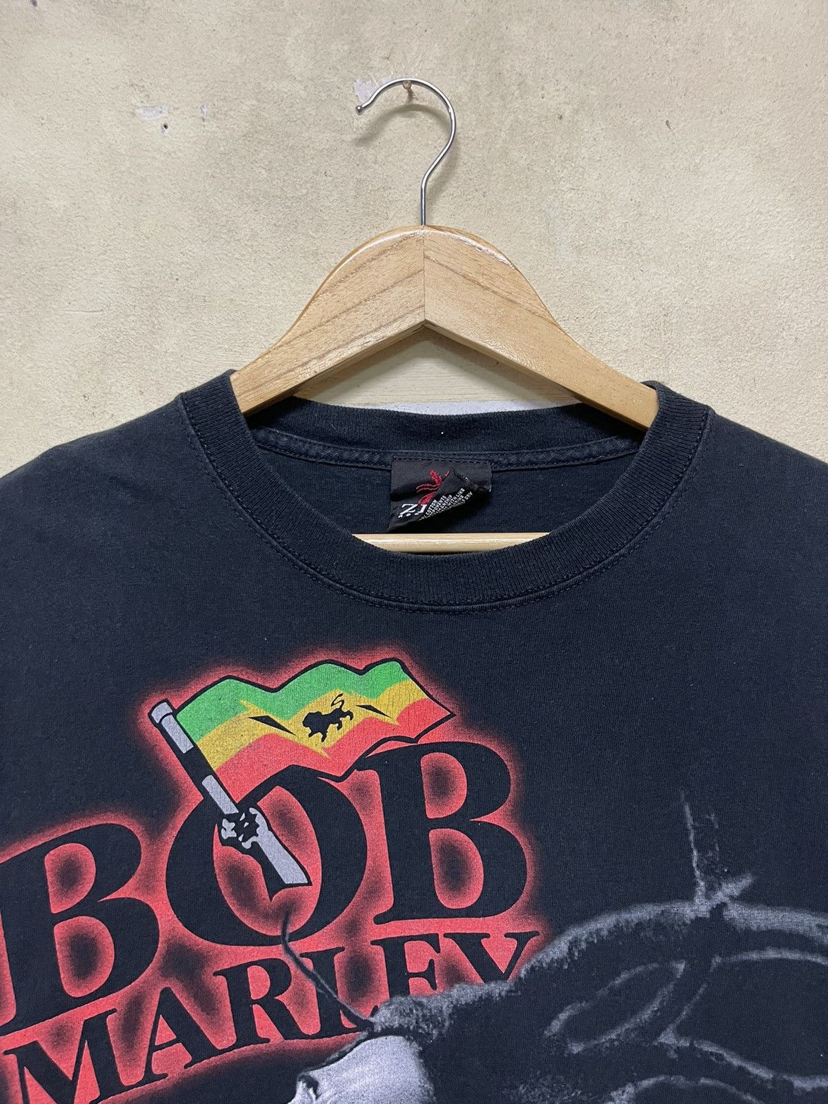 Bob Marley Vintage Y2k Bob Marley Big Print By Tag Zion Size US L / EU 52-54 / 3 - 2 Thumbnail