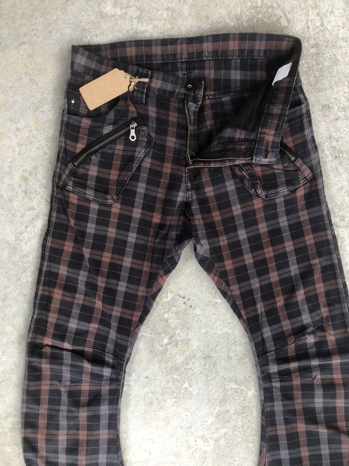 Seditionaries PPFM Chekered Jeans J-Cut Punk Style Size US 33 - 3 Thumbnail