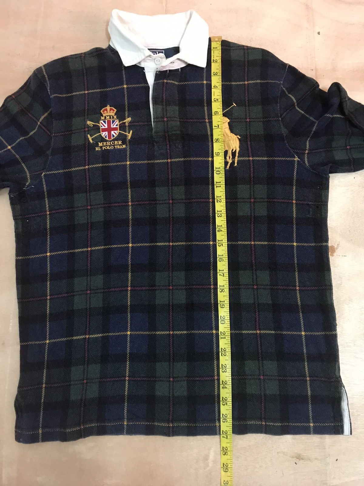 Polo Ralph Lauren × RRL Ralph Lauren × Vintage Vintage Polo Ralph Laurent Green Tartan Size US M / EU 48-50 / 2 - 6 Thumbnail
