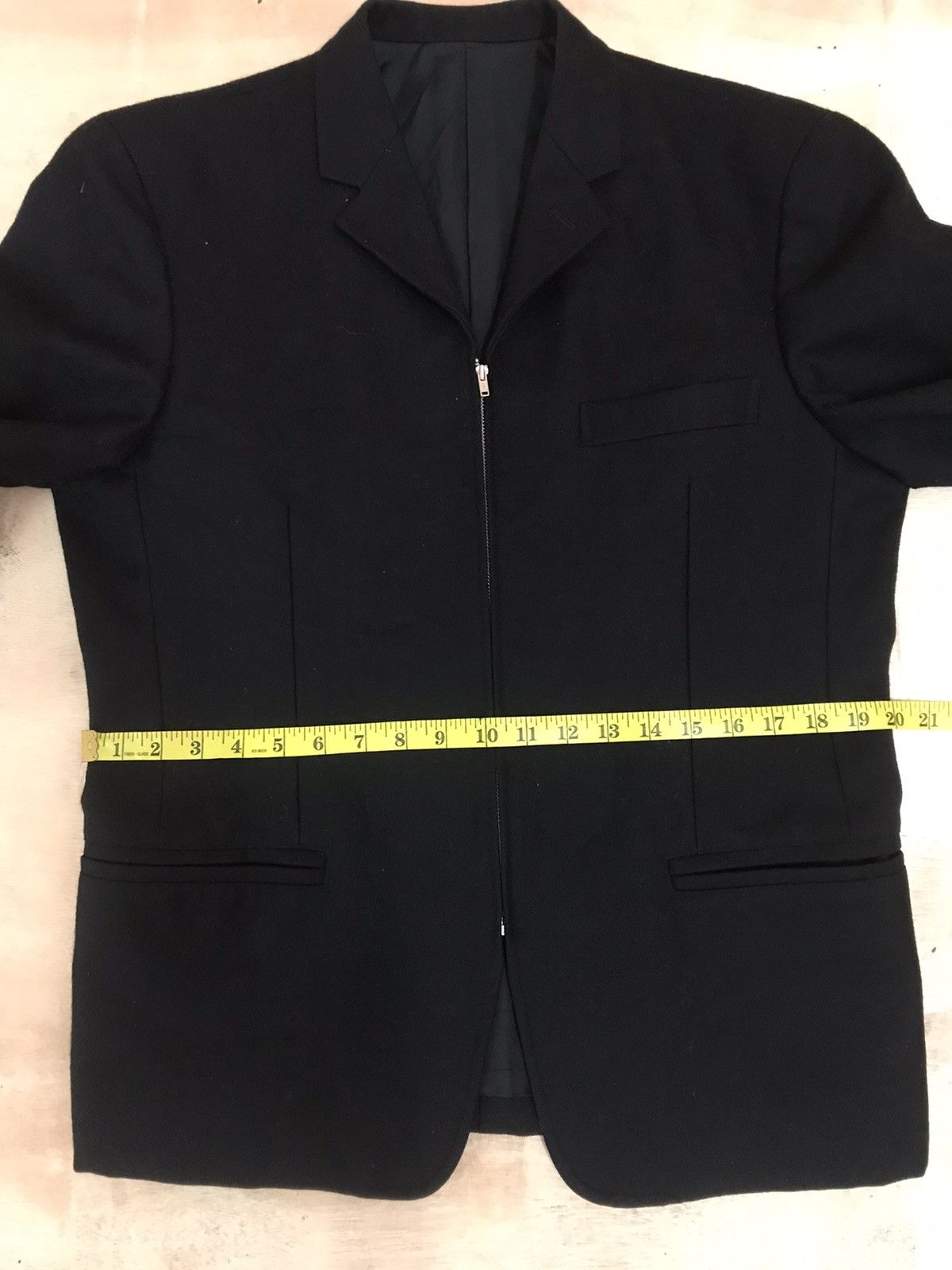 Japanese Brand × Vintage × Yohji Yamamoto Black Zipper Jacket Size US S / EU 44-46 / 1 - 5 Thumbnail