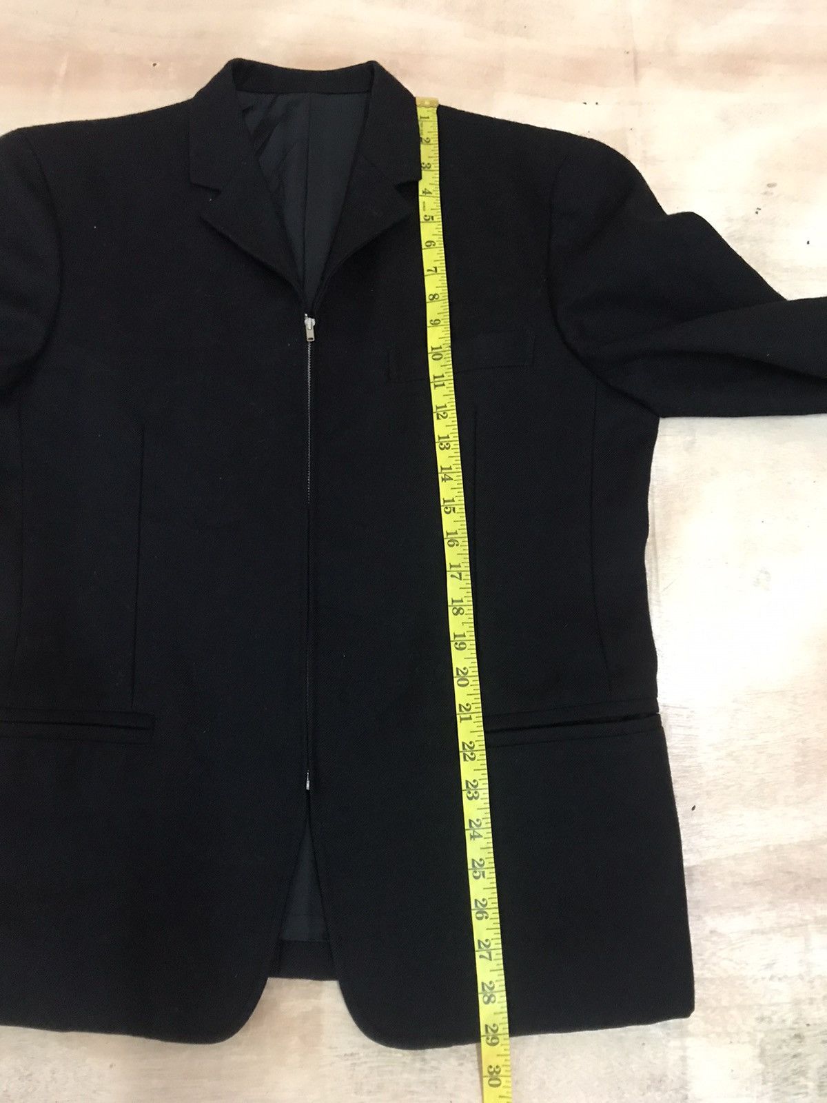 Japanese Brand × Vintage × Yohji Yamamoto Black Zipper Jacket Size US S / EU 44-46 / 1 - 7 Thumbnail