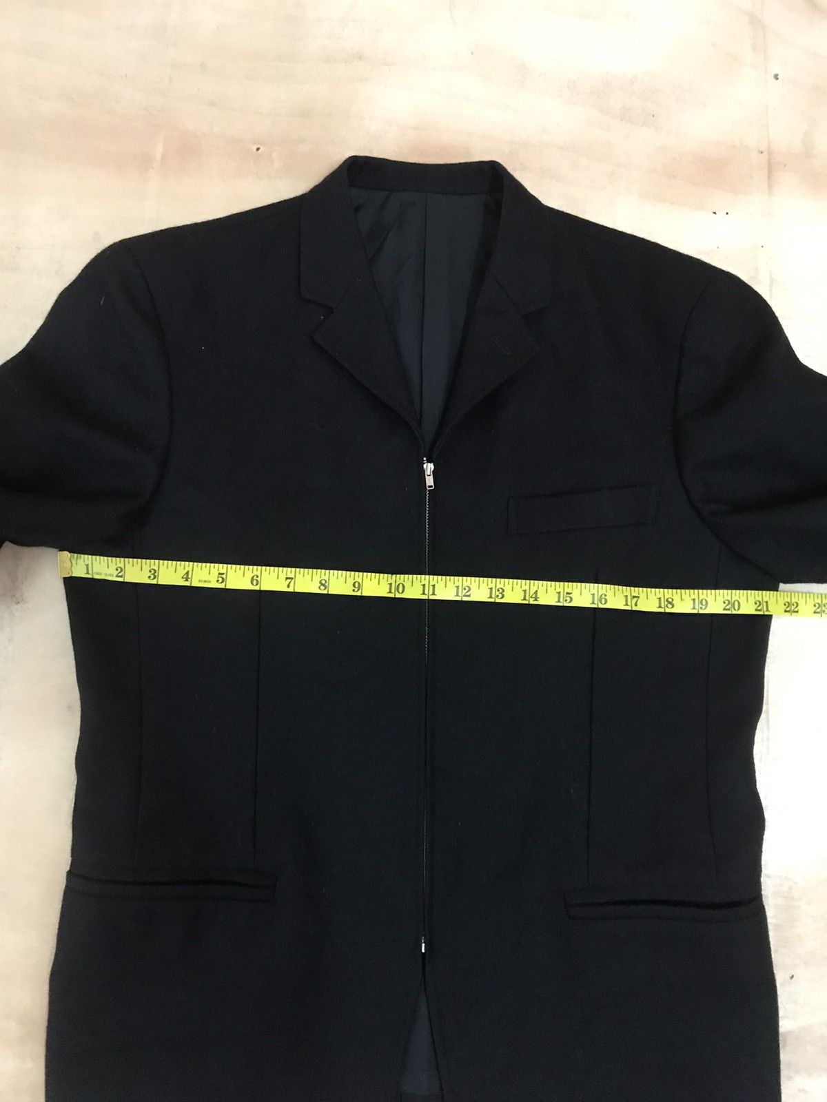 Japanese Brand × Vintage × Yohji Yamamoto Black Zipper Jacket Size US S / EU 44-46 / 1 - 4 Thumbnail