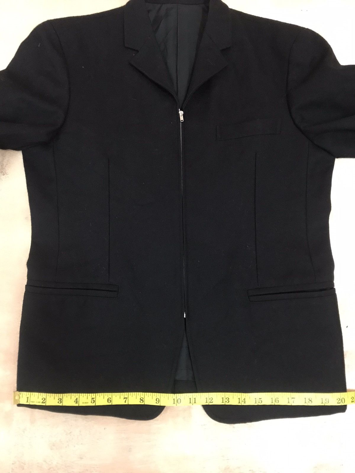 Japanese Brand × Vintage × Yohji Yamamoto Black Zipper Jacket Size US S / EU 44-46 / 1 - 6 Thumbnail