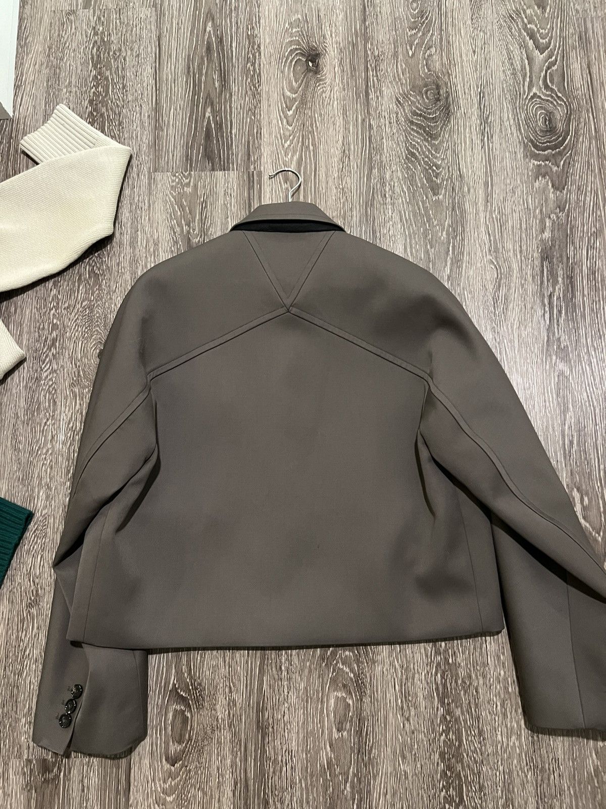 Bottega Veneta Bottega Veneta Oversized Crop Jacket Sz 48