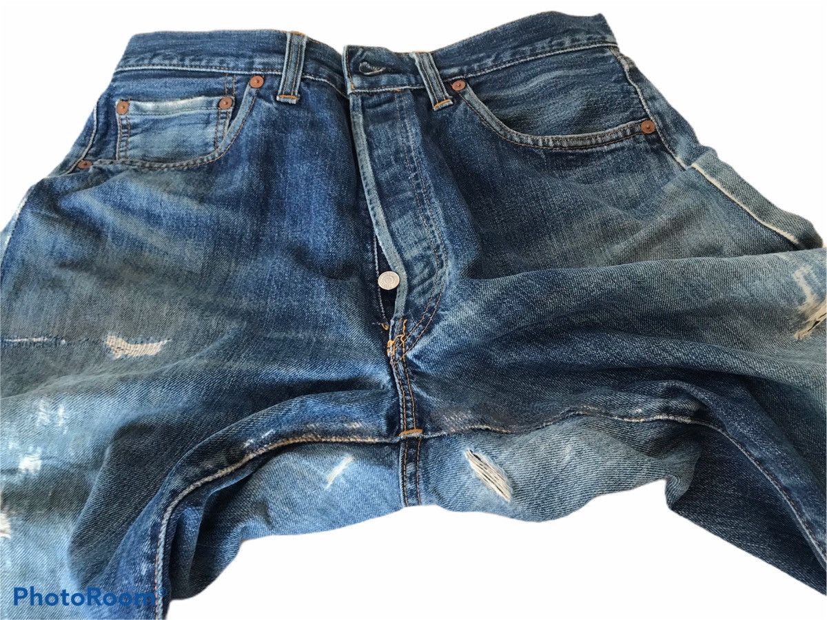 Levi's Vintage Clothing × Vintage Vintage Levi's Big E 501xx LVC Jeans Selvedge Distressed Size US 32 / EU 48 - 7 Thumbnail