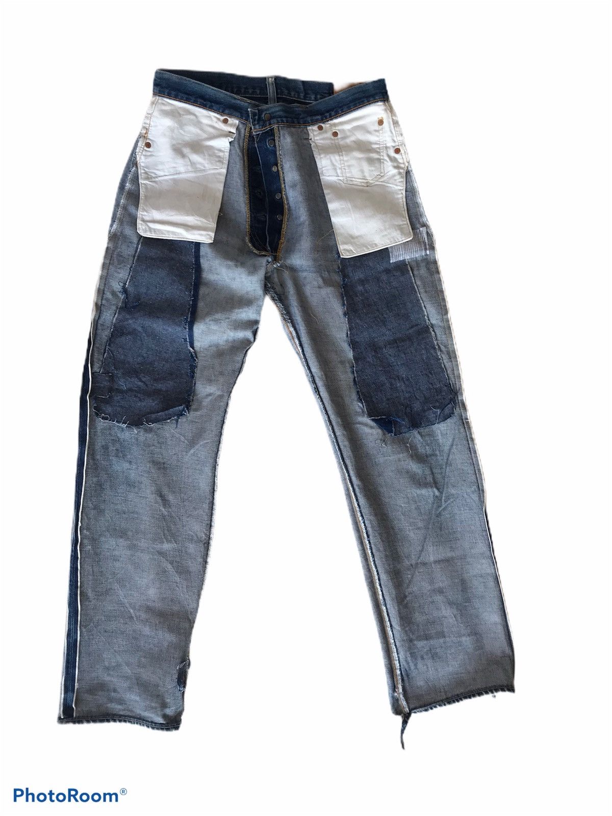 Levi's Vintage Clothing × Vintage Vintage Levi's Big E 501xx LVC Jeans Selvedge Distressed Size US 32 / EU 48 - 5 Thumbnail