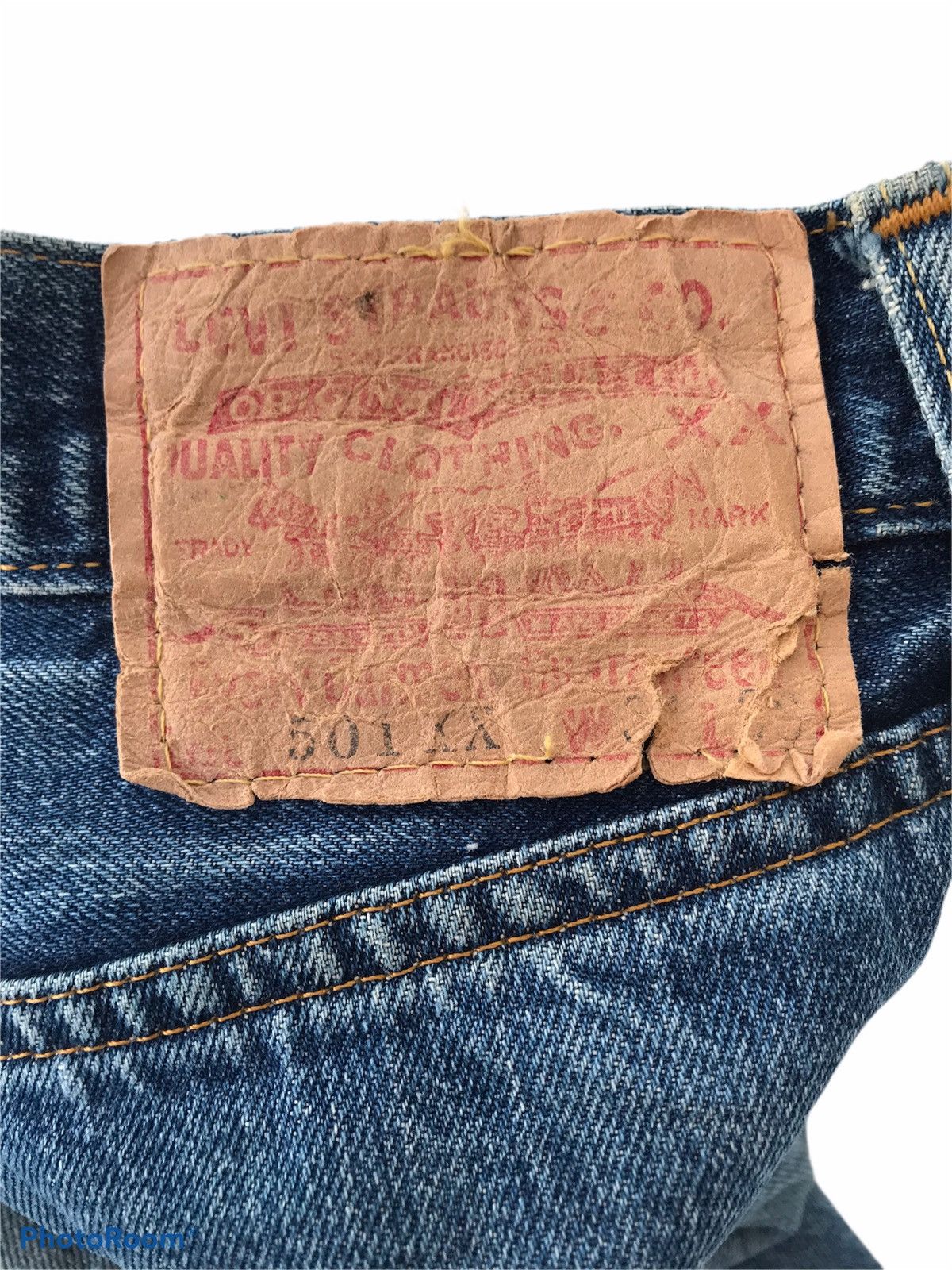 Levi's Vintage Clothing × Vintage Vintage Levi's Big E 501xx LVC Jeans Selvedge Distressed Size US 32 / EU 48 - 15 Thumbnail