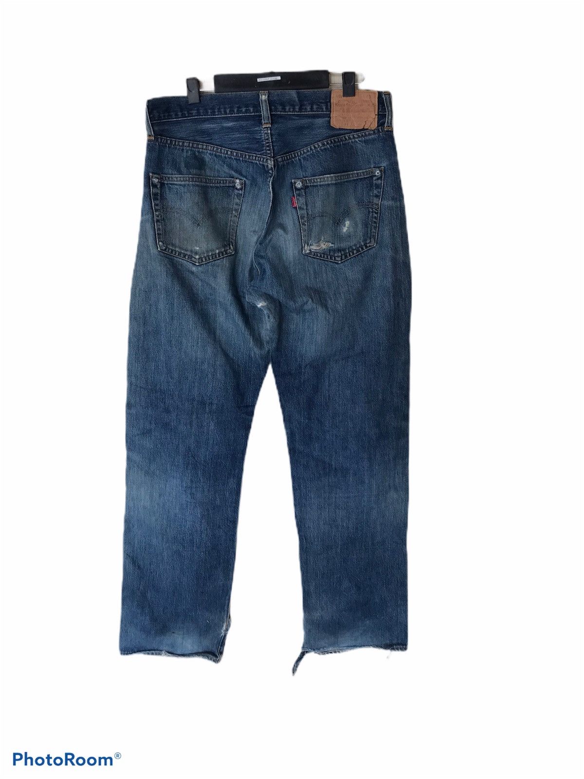 Levi's Vintage Clothing × Vintage Vintage Levi's Big E 501xx LVC Jeans Selvedge Distressed Size US 32 / EU 48 - 2 Thumbnail