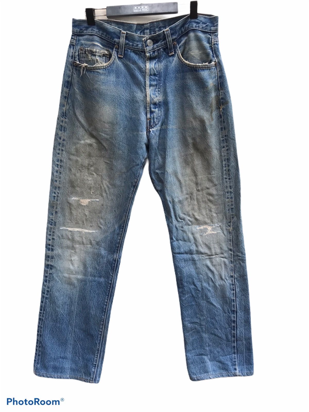 Levi's Vintage Clothing × Vintage Vintage Levi's Selvedge Distressed Size US 32 / EU 48 - 1 Thumbnail