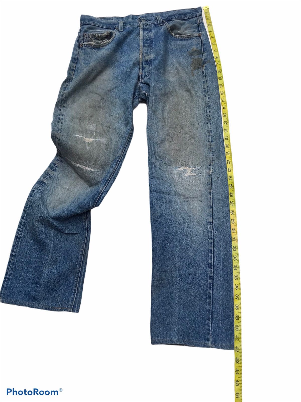 Levi's Vintage Clothing × Vintage Vintage Levi's Selvedge Distressed Size US 32 / EU 48 - 15 Thumbnail
