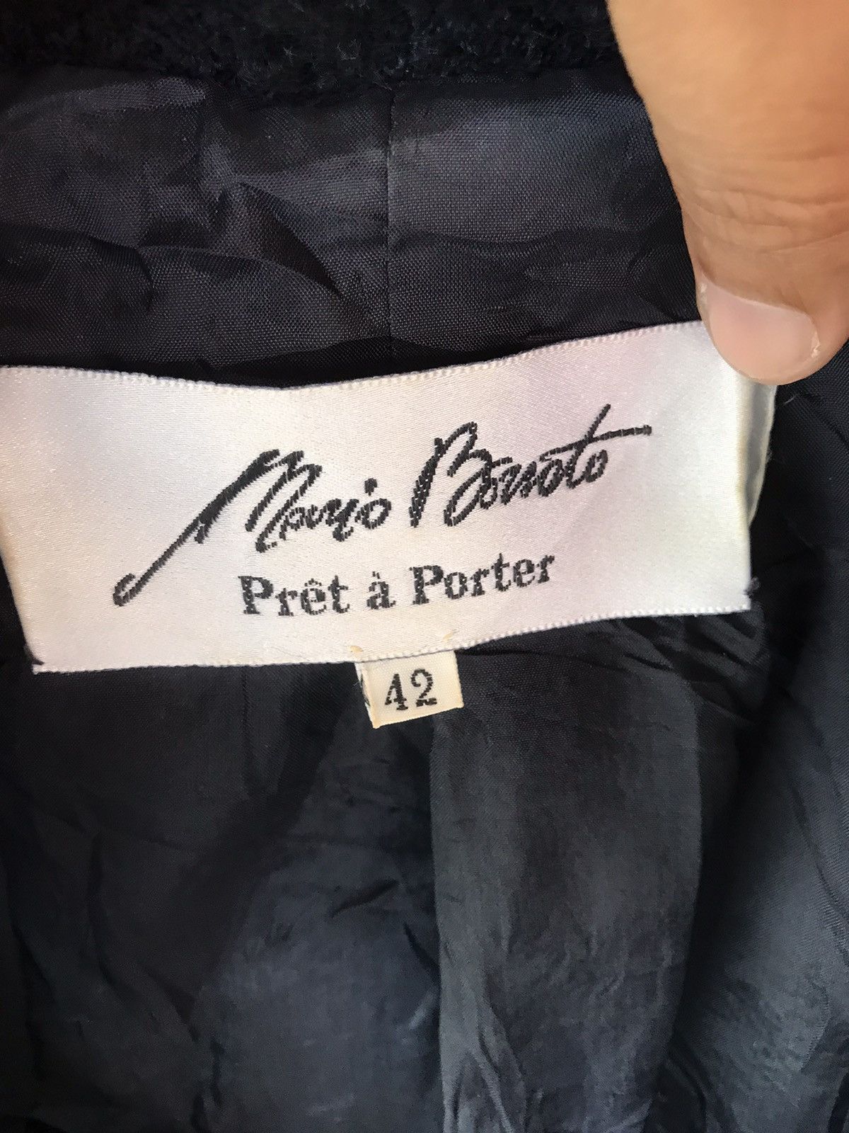 Vintage Vintage Mario Borsato Button Ups Wool Jacket Size US XS / EU 42 / 0 - 10 Thumbnail