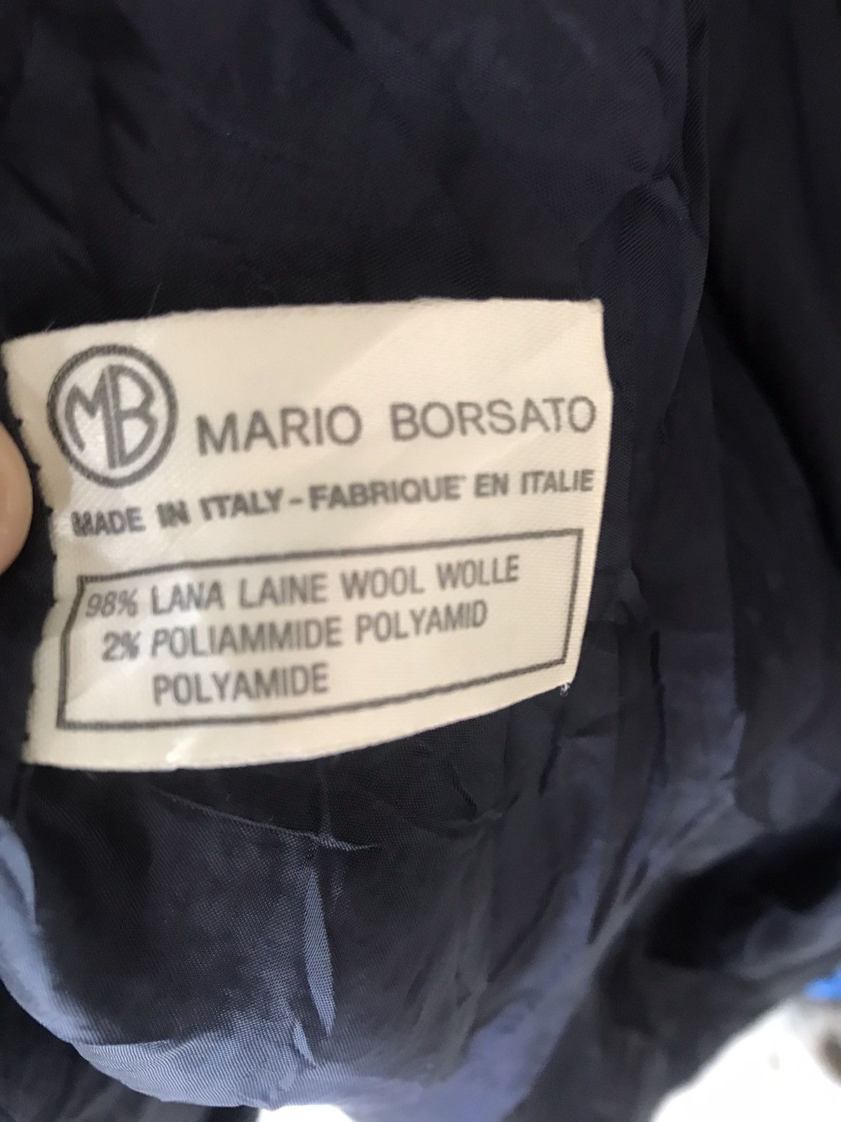 Vintage Vintage Mario Borsato Button Ups Wool Jacket Size US XS / EU 42 / 0 - 12 Thumbnail