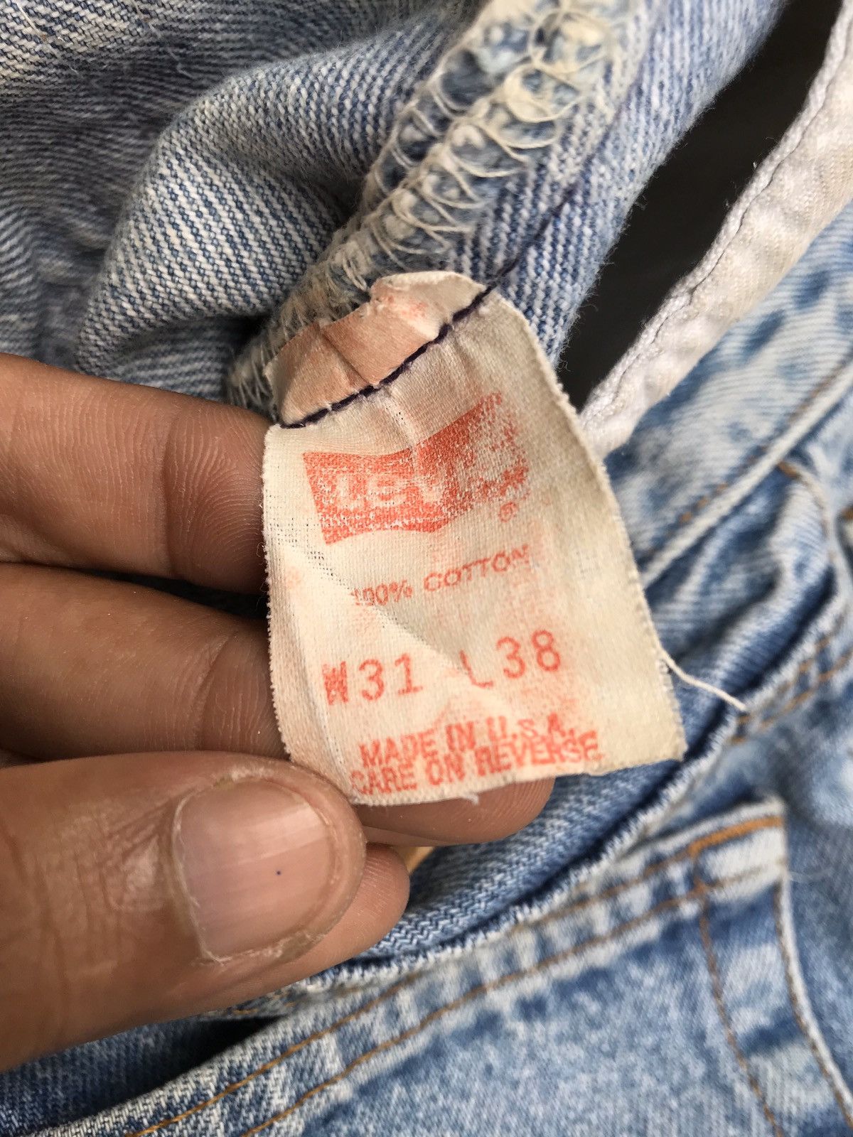 Levi's Vintage Clothing × Vintage Vintage Levi's Distressed Size US 30 / EU 46 - 15 Thumbnail