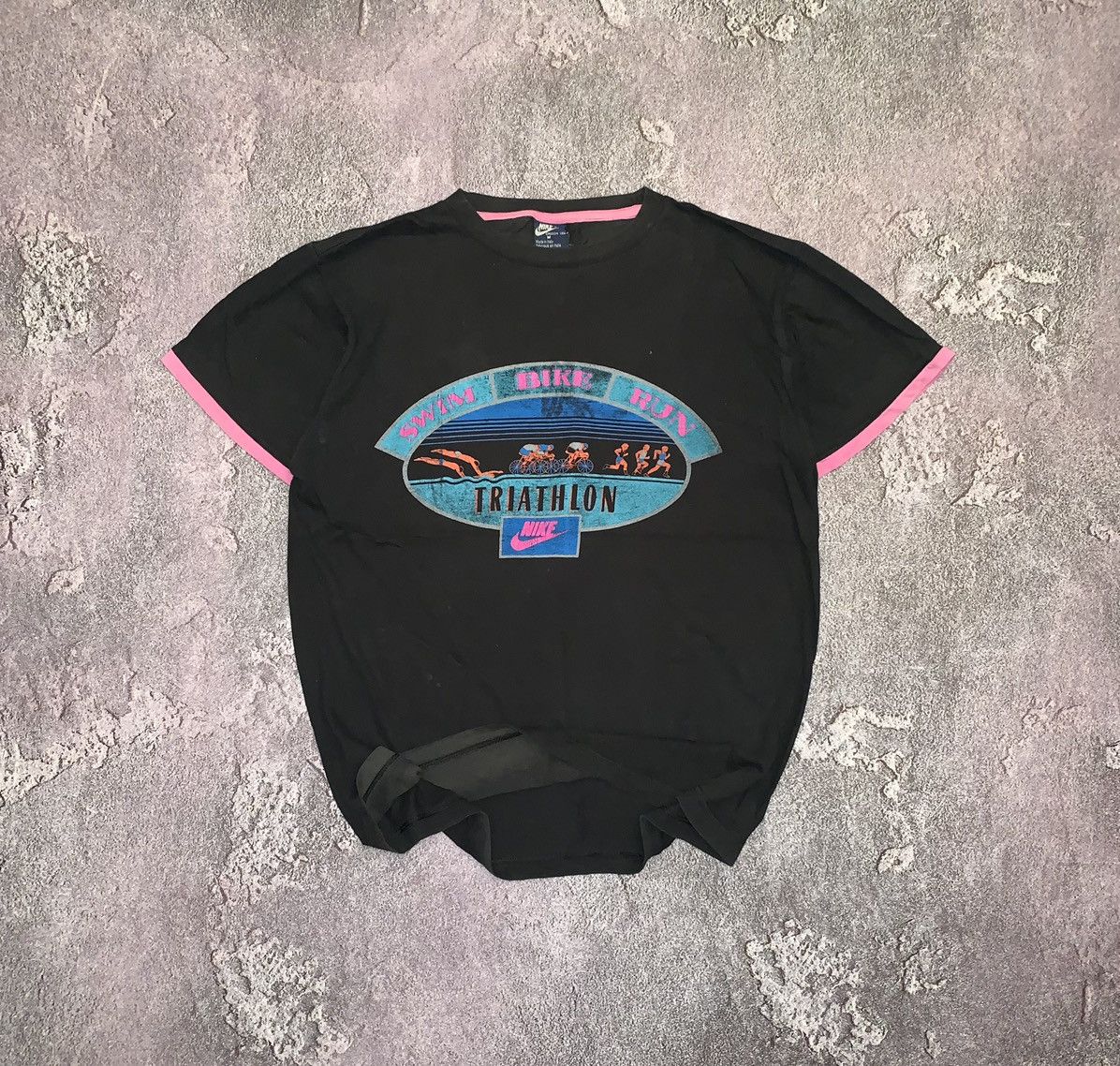 Very rare 80s 90s Nike made in Italy triathlon Oregon usa