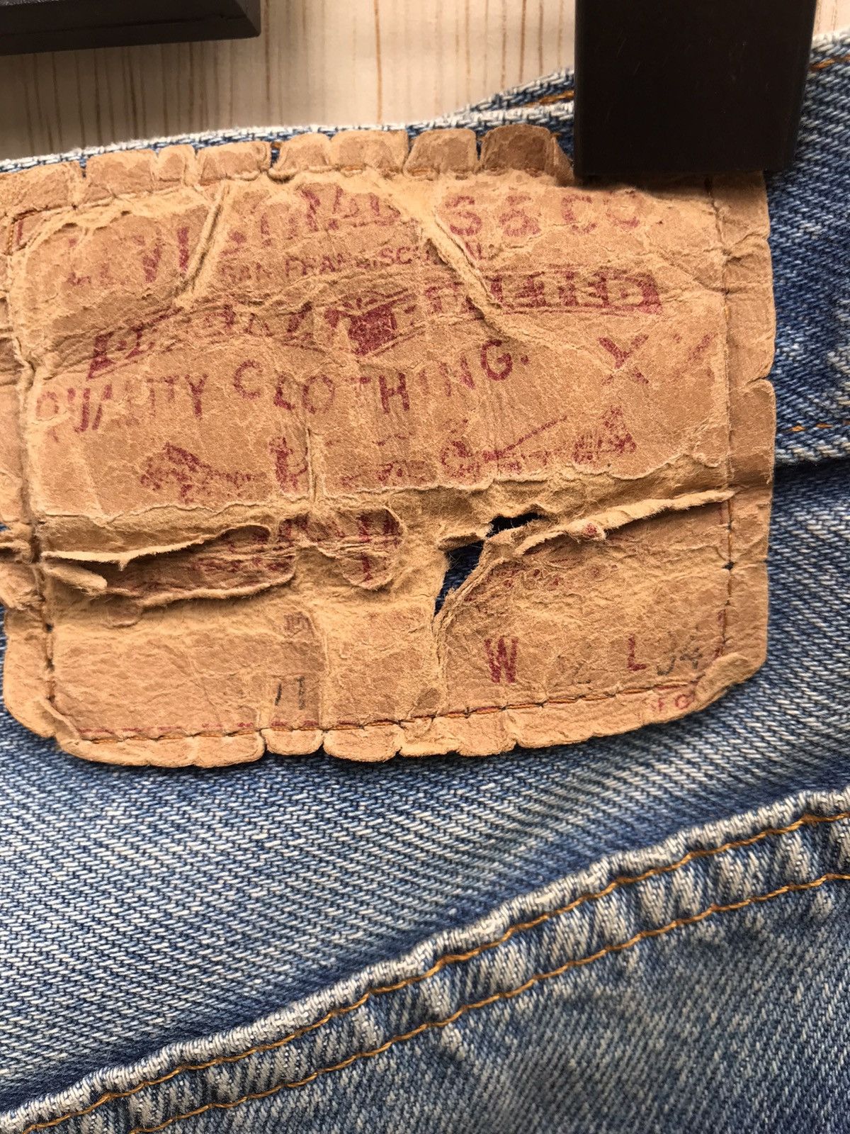 Levi's Vintage Clothing × Vintage Vintage Levi's Distressed Size US 30 / EU 46 - 14 Thumbnail