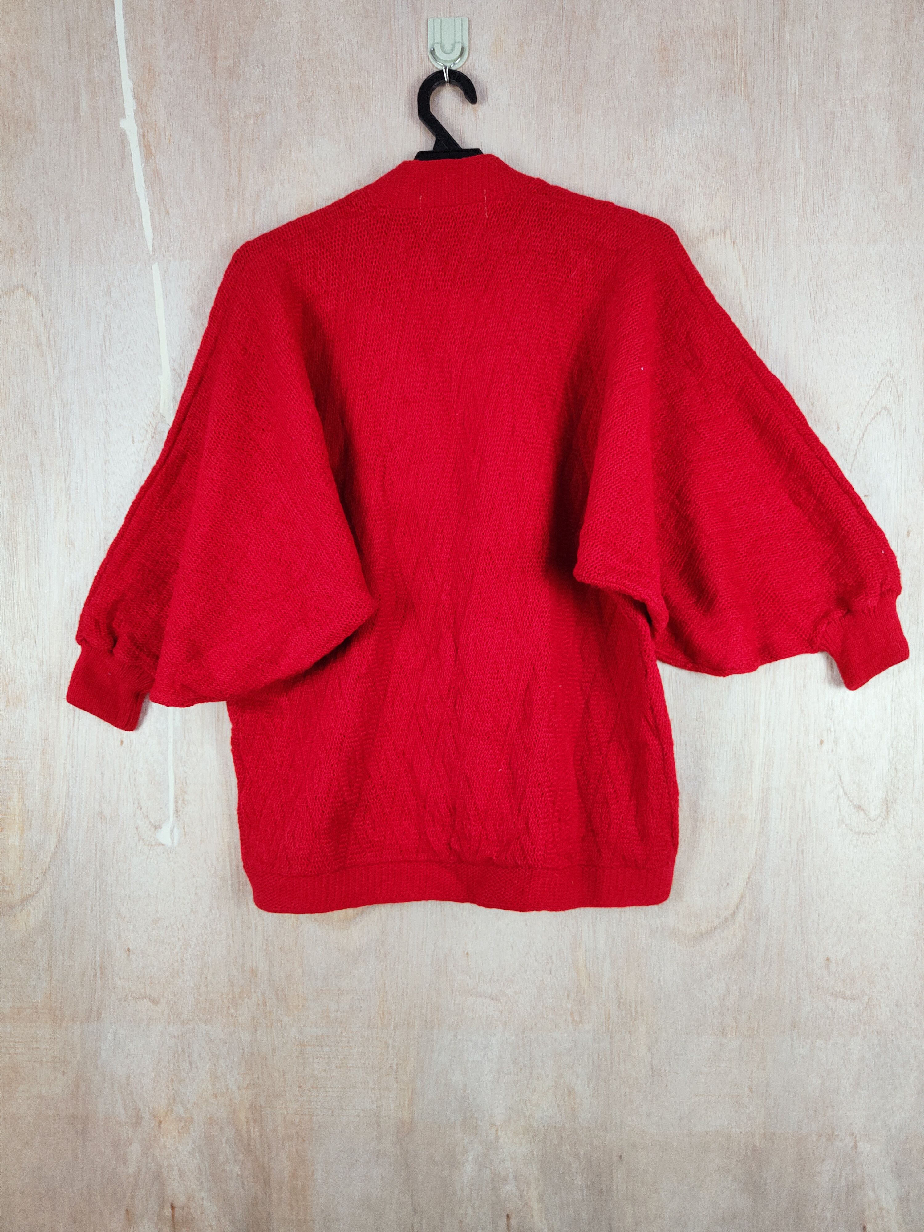 Japanese Brand Japanese Brand kimono style knitwear Red Cardigan #S297 Size US M / EU 48-50 / 2 - 8 Thumbnail
