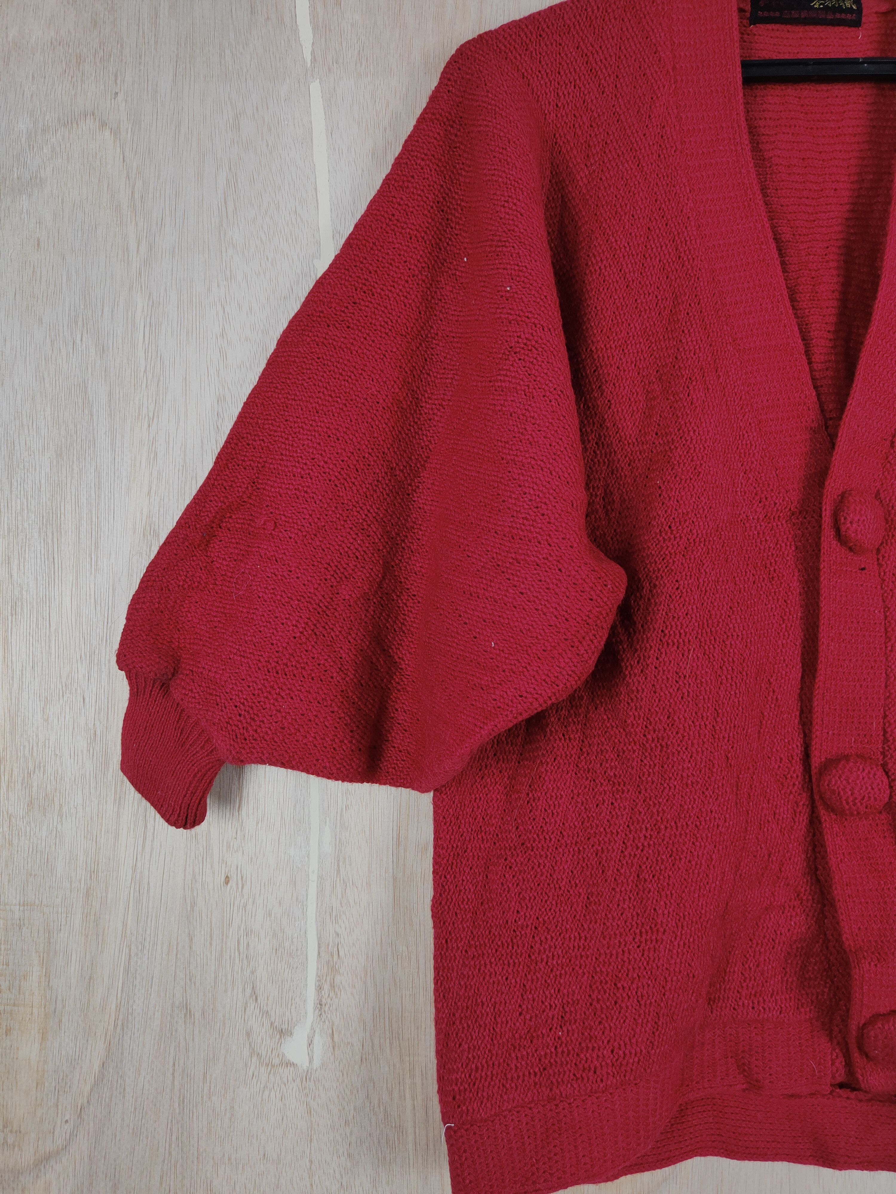 Japanese Brand Japanese Brand kimono style knitwear Red Cardigan #S297 Size US M / EU 48-50 / 2 - 3 Thumbnail