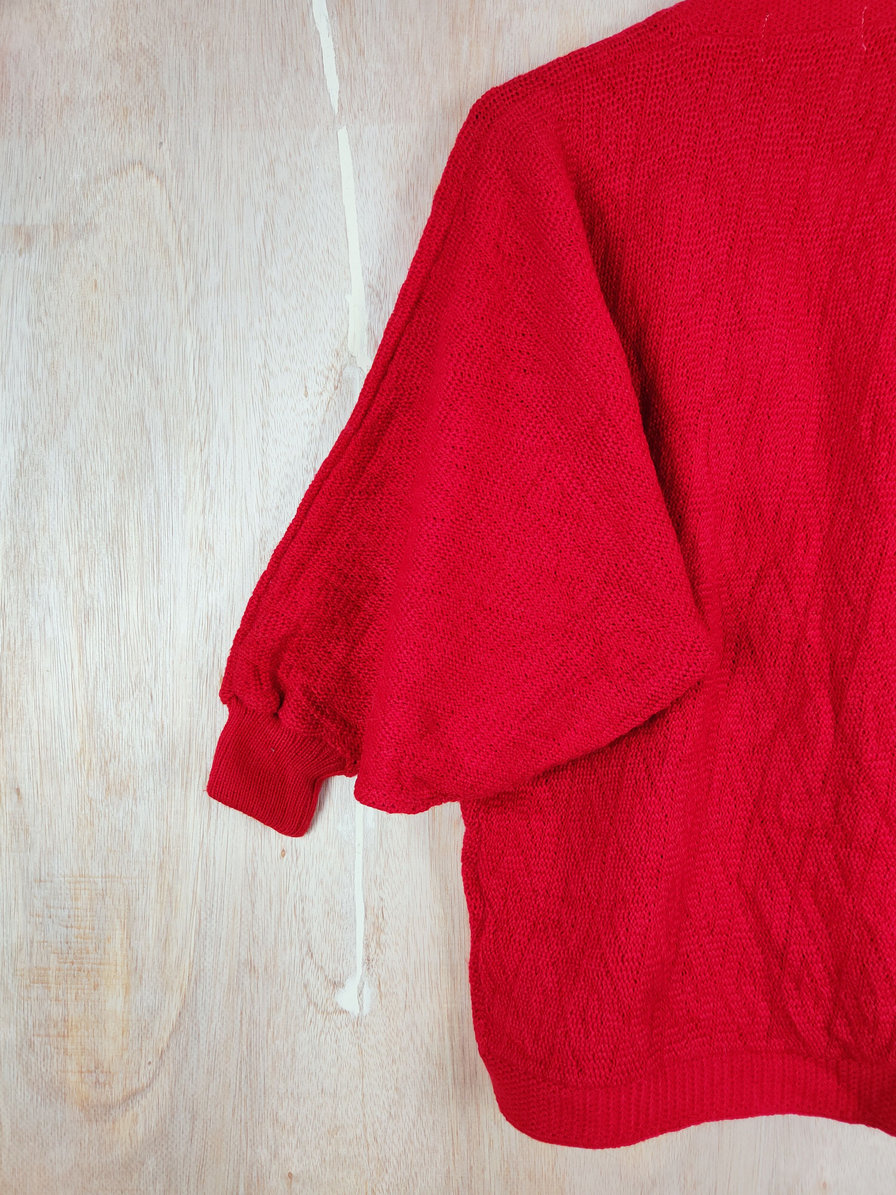 Japanese Brand Japanese Brand kimono style knitwear Red Cardigan #S297 Size US M / EU 48-50 / 2 - 5 Thumbnail