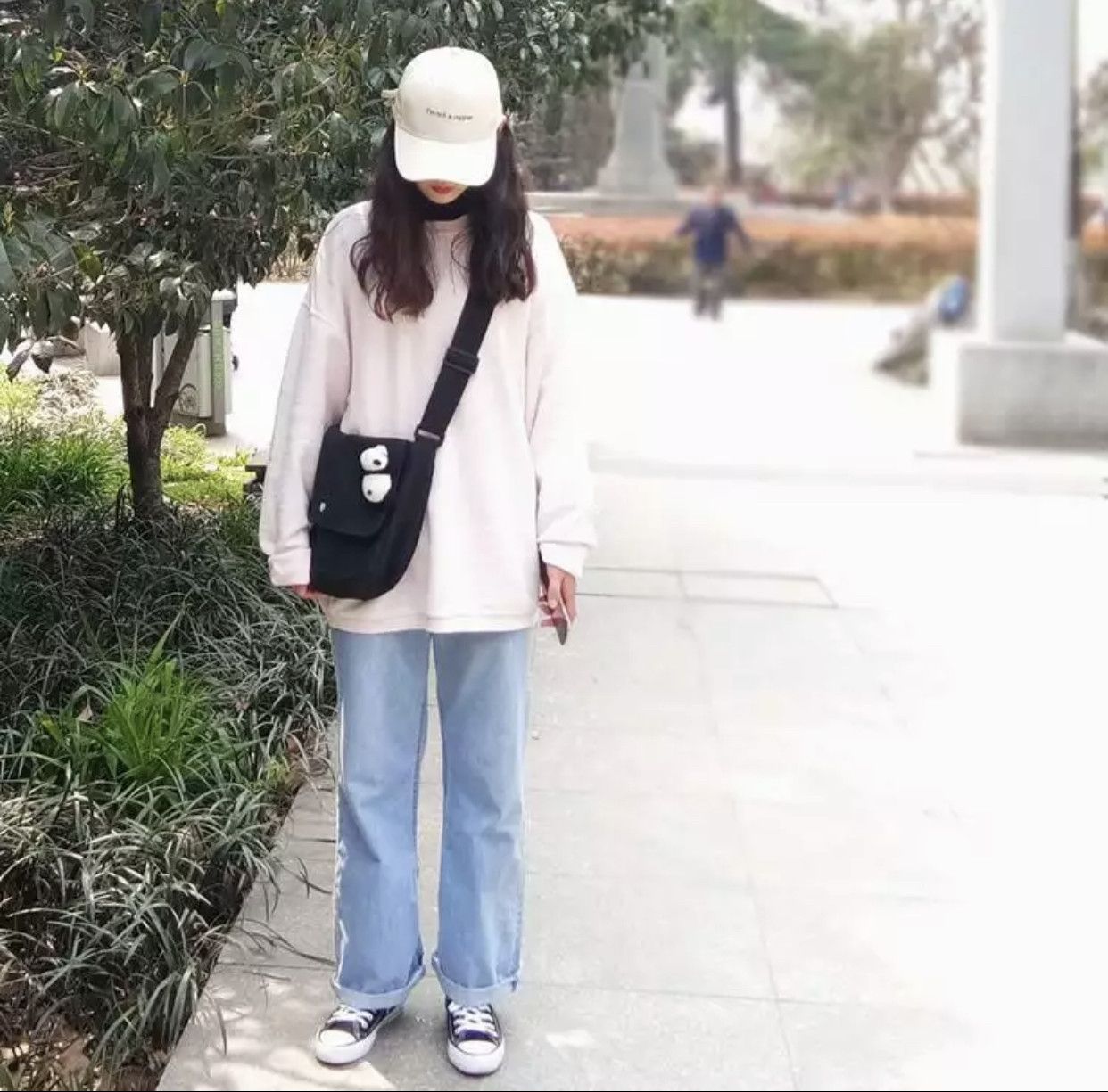 Japanese Brand Crossbody Canvas Bag Size ONE SIZE - 4 Thumbnail