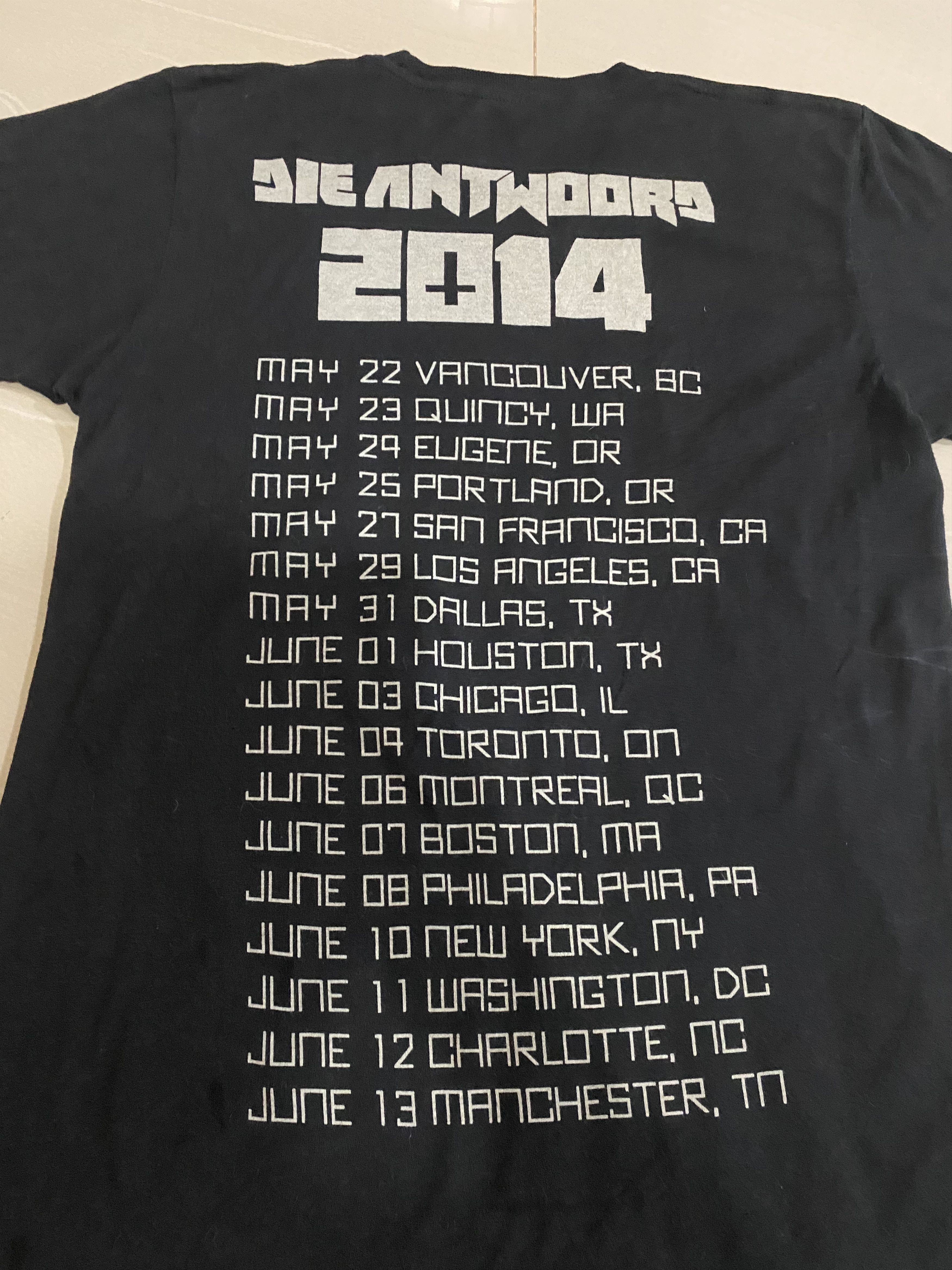 Band Tees Die Antwoord 2014 Tour Tshirt Size US M / EU 48-50 / 2 - 3 Thumbnail