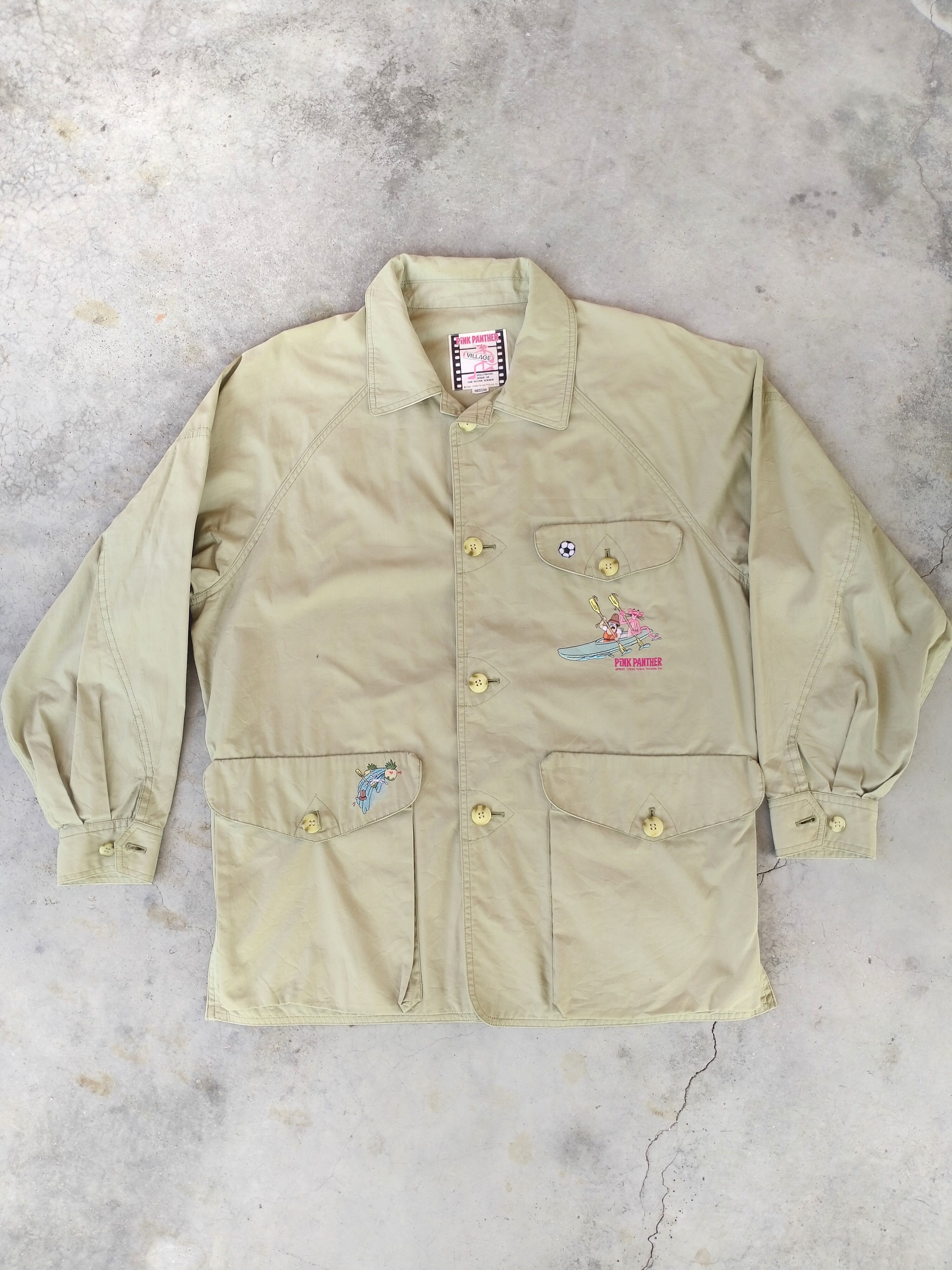 Cartoon Network VINTAGE 80'S PINK PANTHER EMBROIDERED BUTTON UP JACKET Size US M / EU 48-50 / 2 - 1 Thumbnail