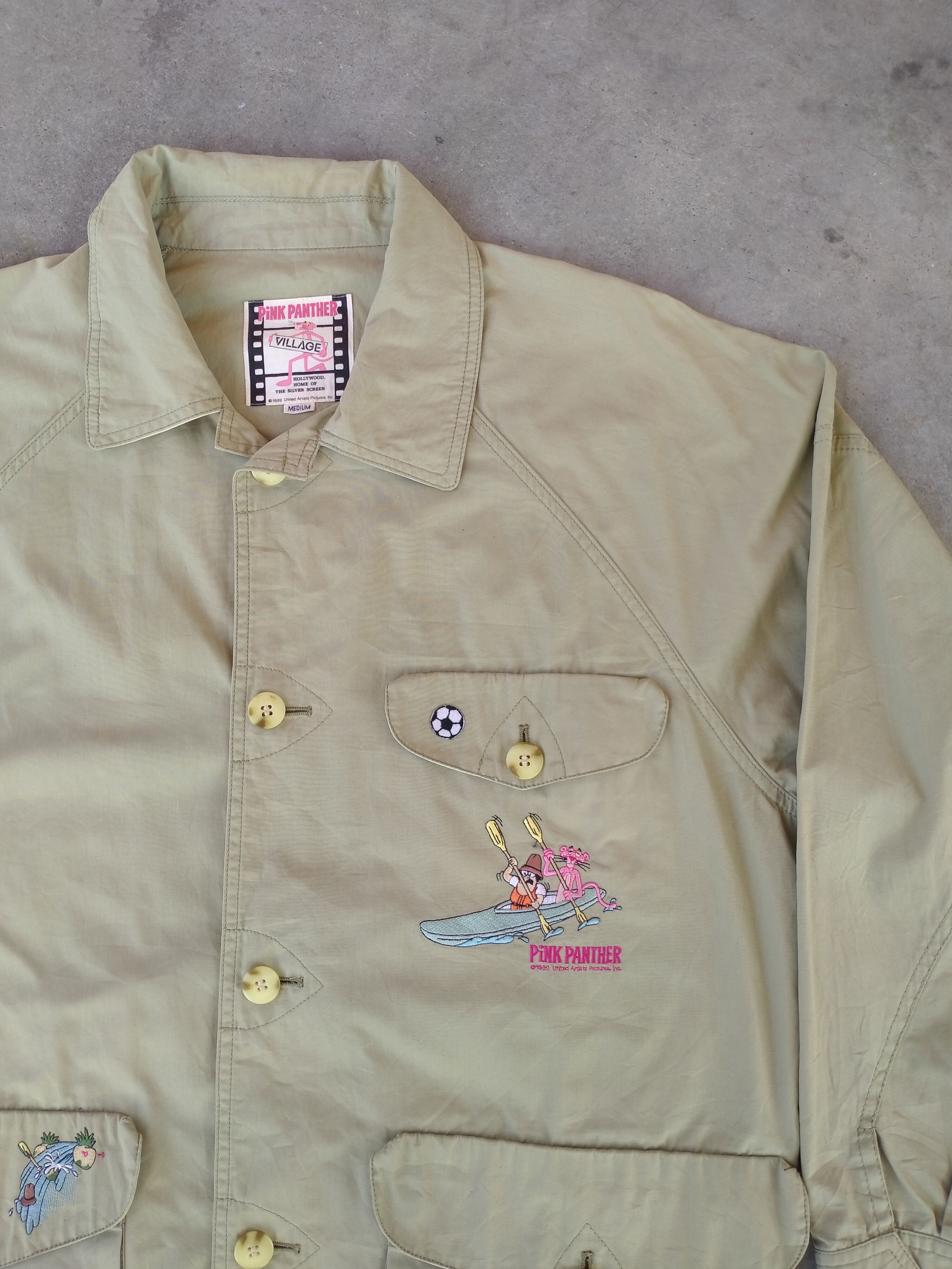 Cartoon Network VINTAGE 80'S PINK PANTHER EMBROIDERED BUTTON UP JACKET Size US M / EU 48-50 / 2 - 2 Thumbnail