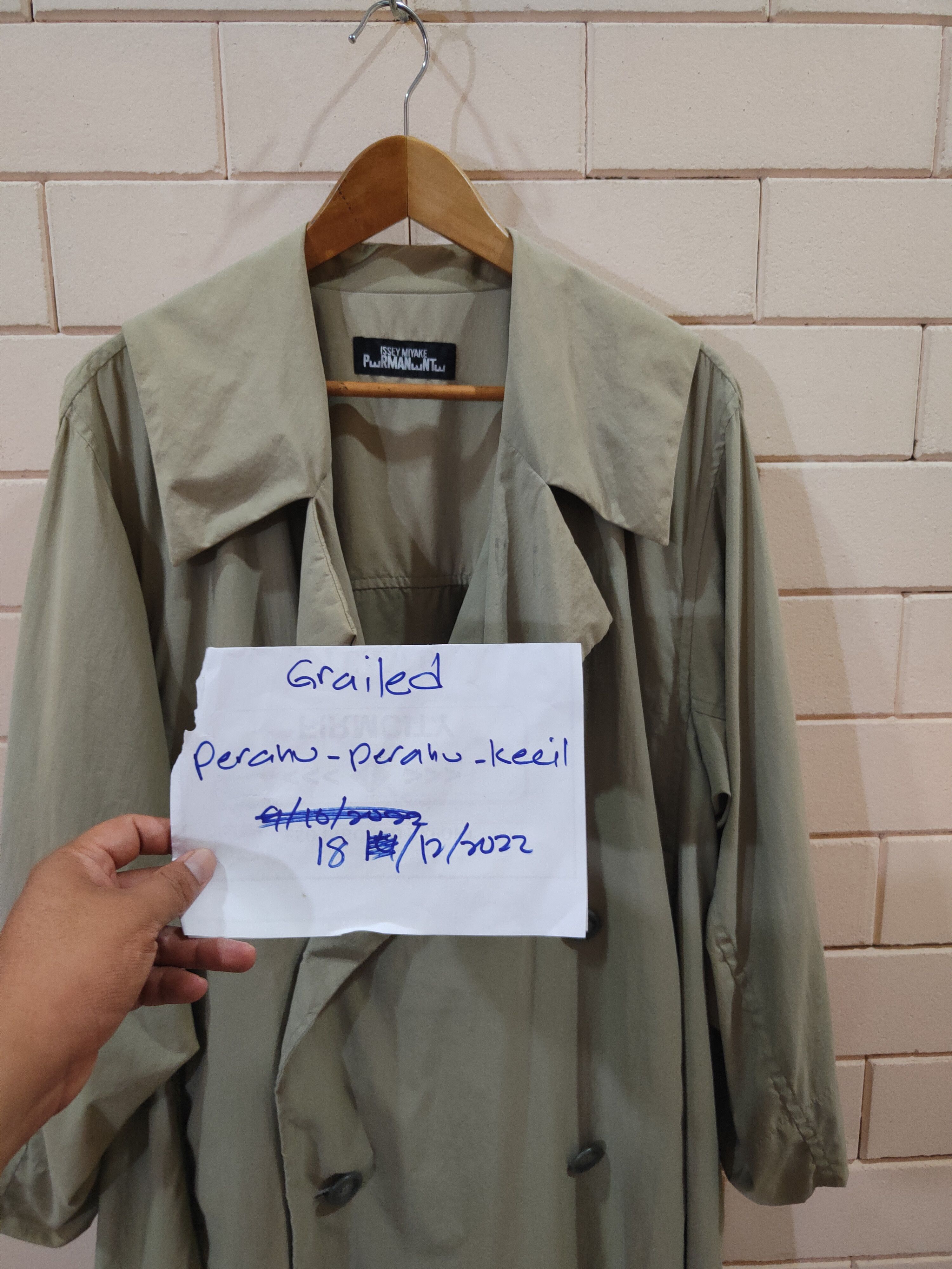 Issey Miyake Vintage Issey Miyake Permanente Trench Coat Size US M / EU 48-50 / 2 - 9 Thumbnail