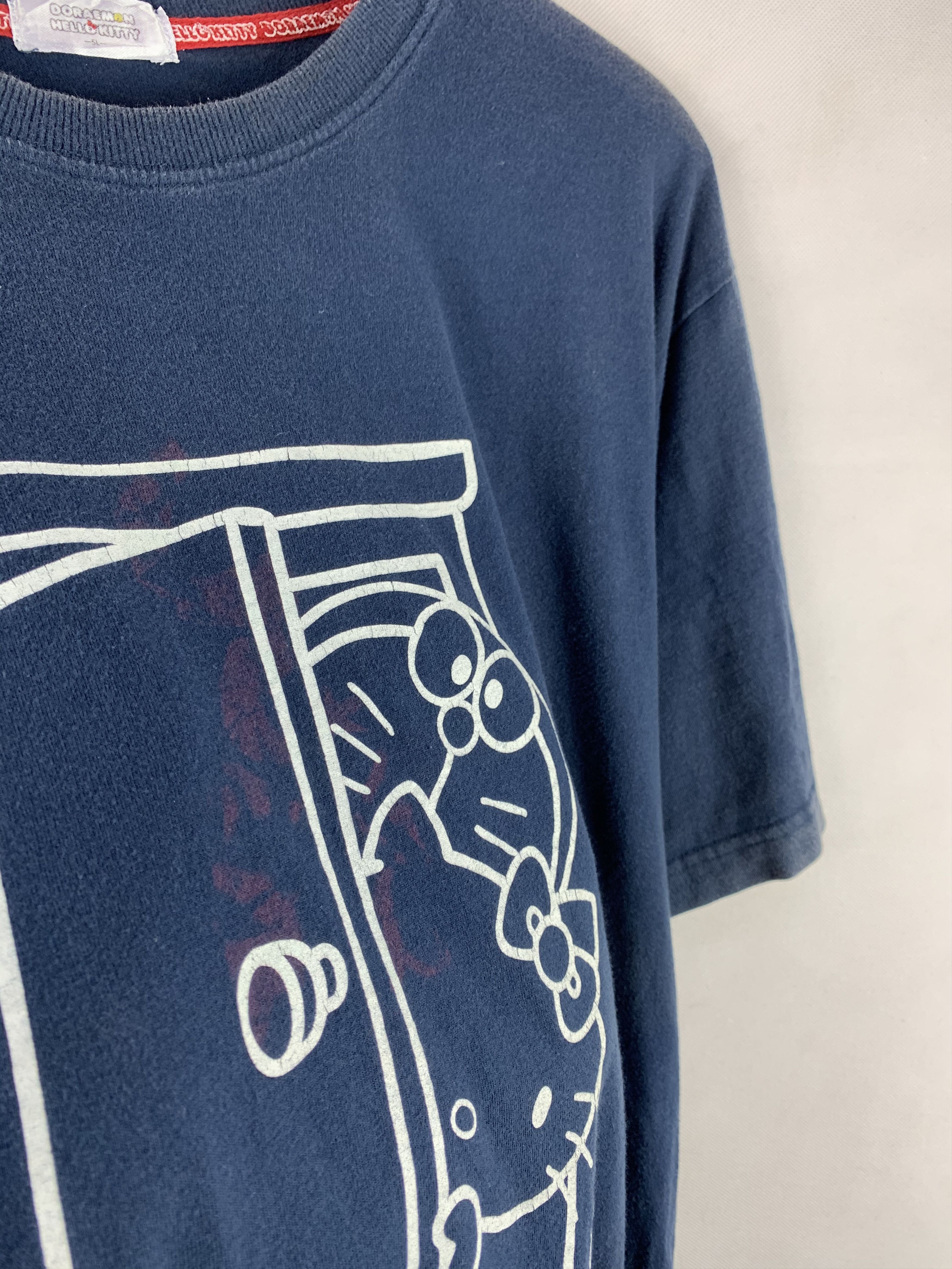 Anime × Japanese Brand Rare! Hello Kitty x Doraemon Japanese Cartoon Anime Tee Size US XL / EU 56 / 4 - 3 Thumbnail