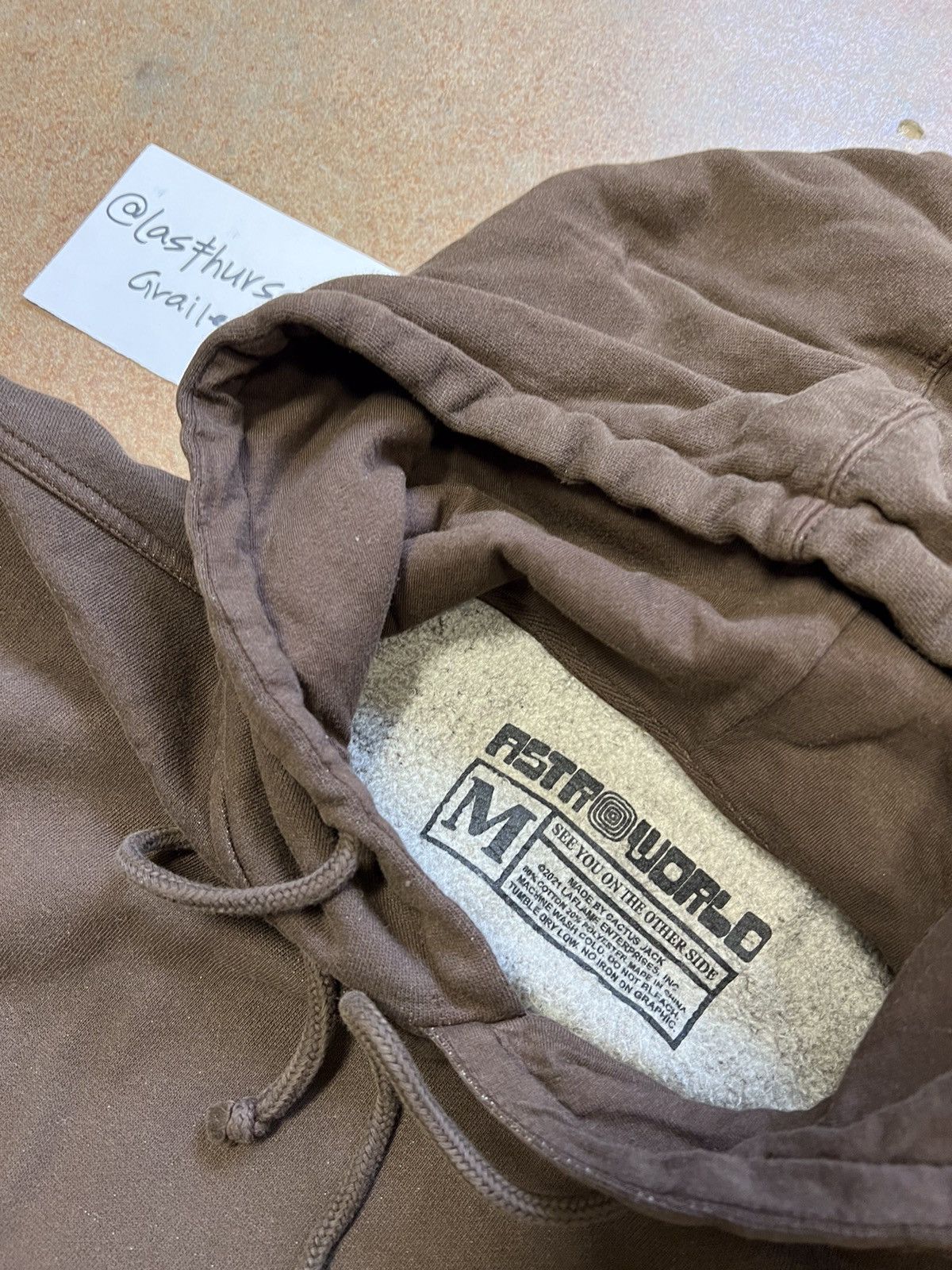 Travis Scott Travis Scott Astroworld 2021 Flame Guy Hoodie Brown Medium Size US M / EU 48-50 / 2 - 7 Thumbnail