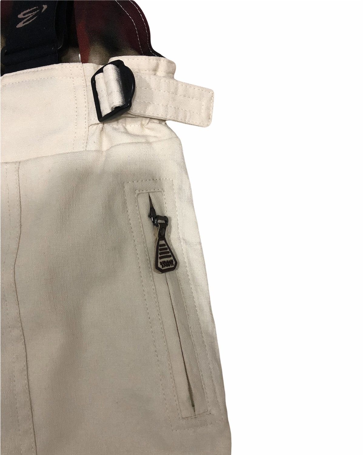 Bvlgari × Vintage Vintage BULGARI SPORTS White Snow Bib Pants Size L Size US 32 / EU 48 - 6 Thumbnail