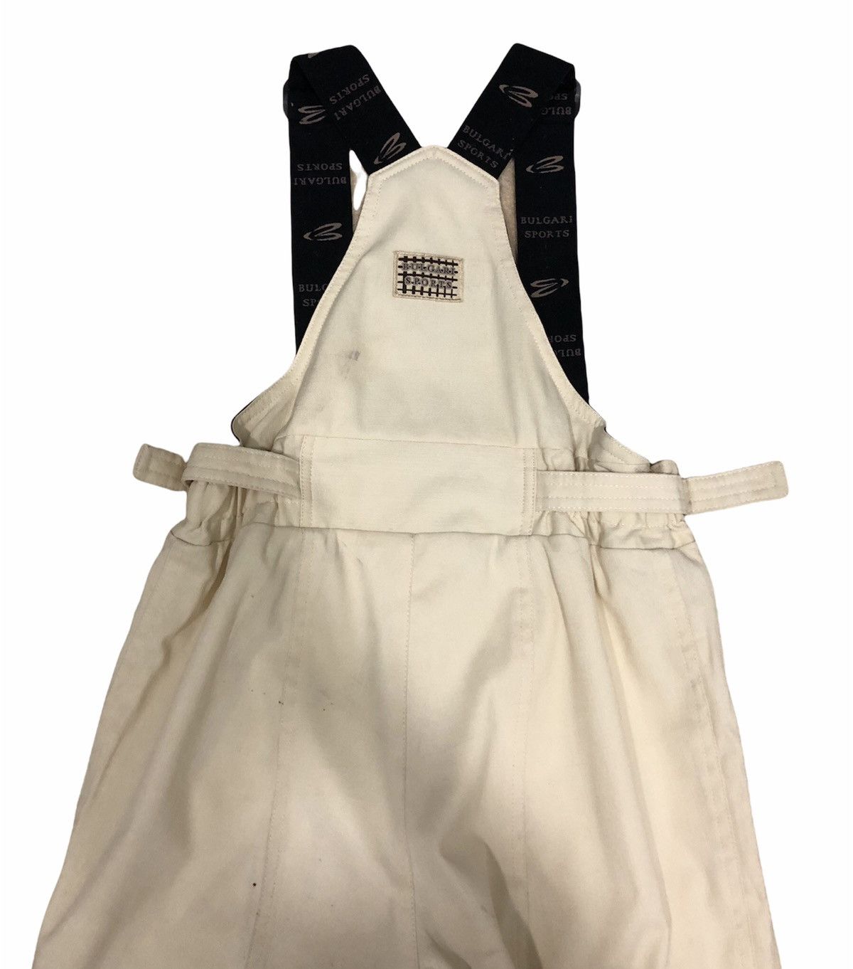 Bvlgari × Vintage Vintage BULGARI SPORTS White Snow Bib Pants Size L Size US 32 / EU 48 - 4 Thumbnail