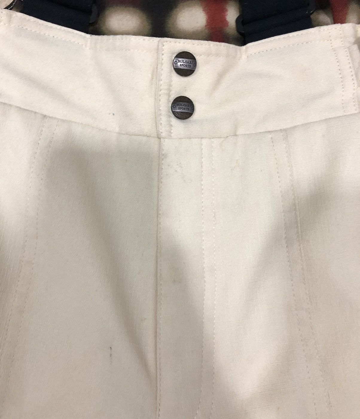 Bvlgari × Vintage Vintage BULGARI SPORTS White Snow Bib Pants Size L Size US 32 / EU 48 - 8 Thumbnail