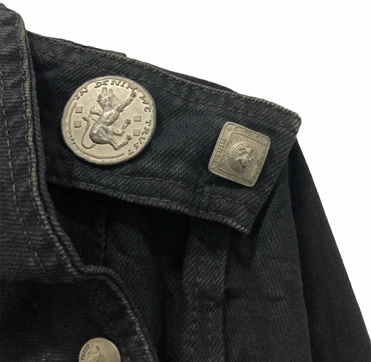 If Six Was Nine PARASUCO MADE IN CANADA DENIM JACKET PUNK STYLE Size US M / EU 48-50 / 2 - 4 Thumbnail