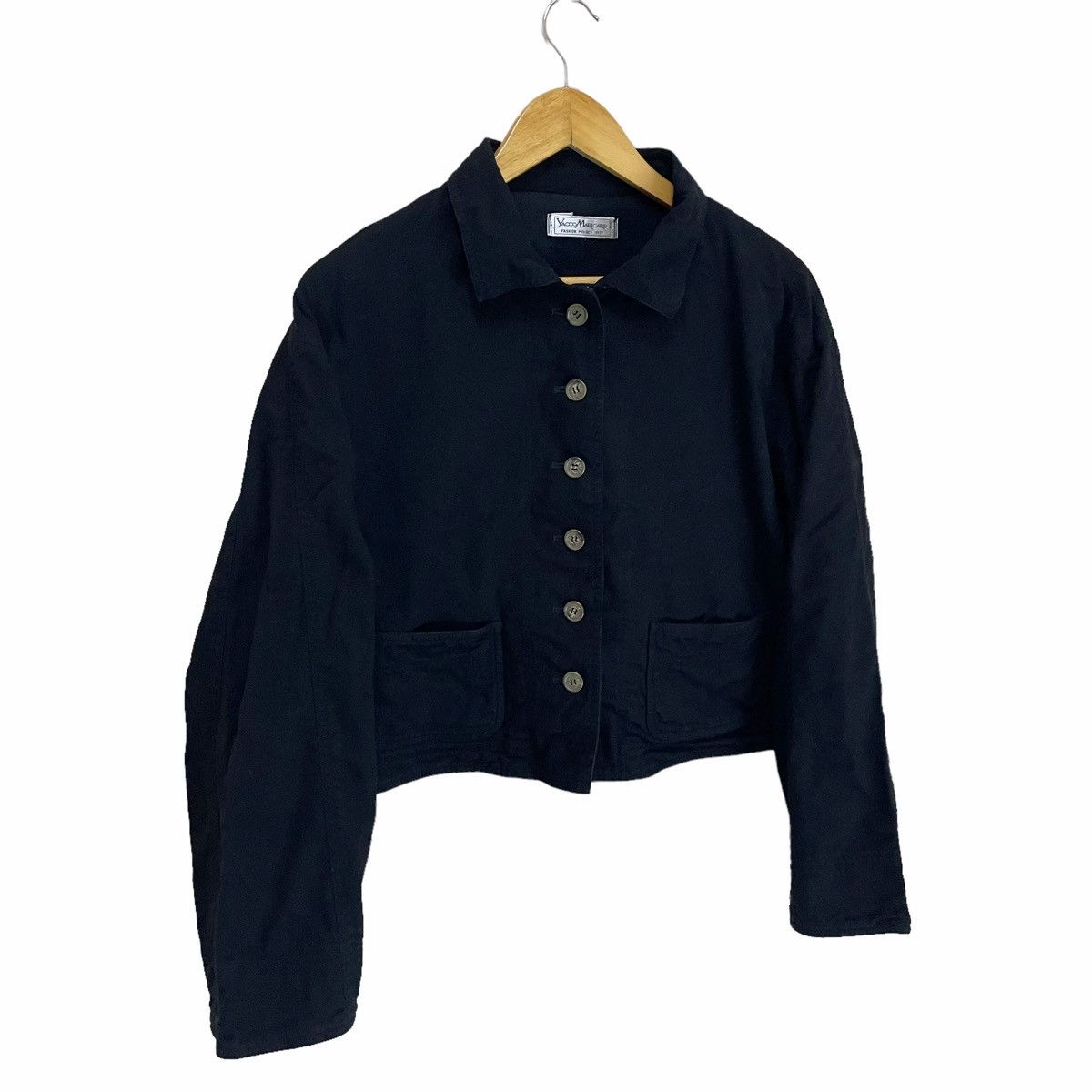 Japanese Brand × Vintage × Yohji Yamamoto 💥 CROPPED YACCO MARICARD BUTTON JACKET Size US M / EU 48-50 / 2 - 2 Thumbnail