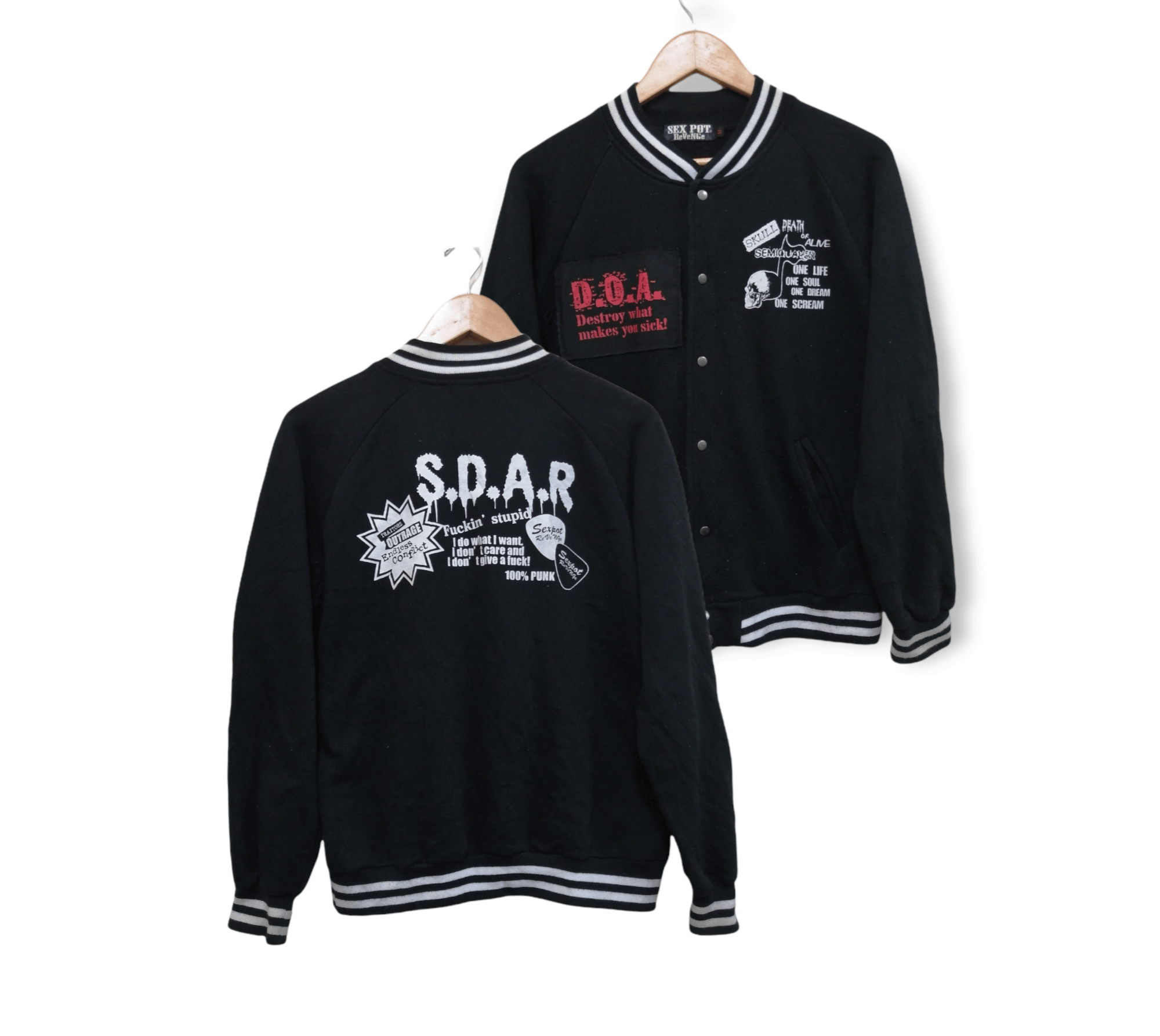 Japanese Brand Sex Pot Revenge vasity jacket Size US M / EU 48-50 / 2 - 1 Thumbnail