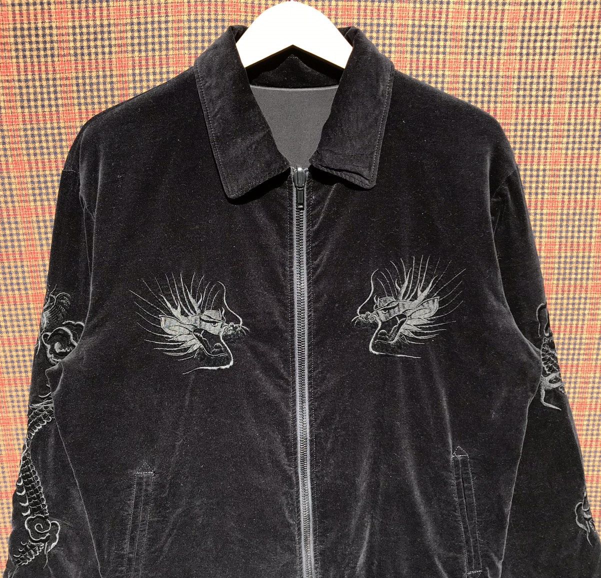 Japanese Brand 1 Piu 1 Uguale 3 Sukajan Reversible Jacket Sukajan Japan Size US L / EU 52-54 / 3 - 9 Thumbnail