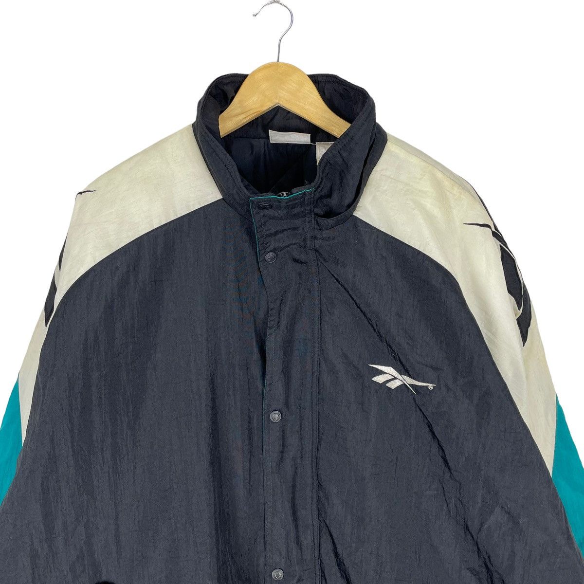 ❄️VINTAGE REEBOK PUFFER VARSITY JACKET