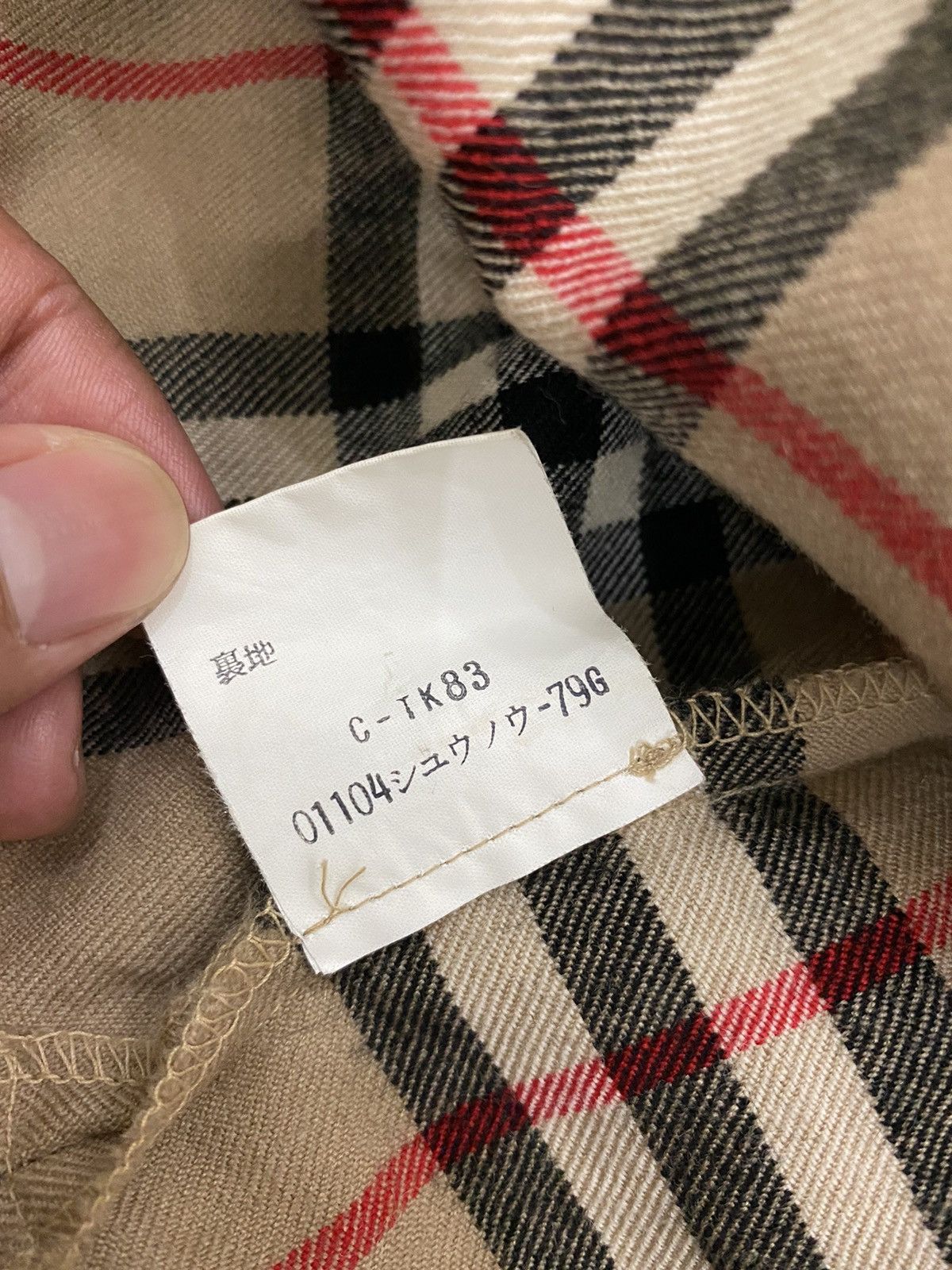 Burberry × Vintage Vintage Burberrys Wool Nova Check Shirt Size M / US 6-8 / IT 42-44 - 7 Thumbnail