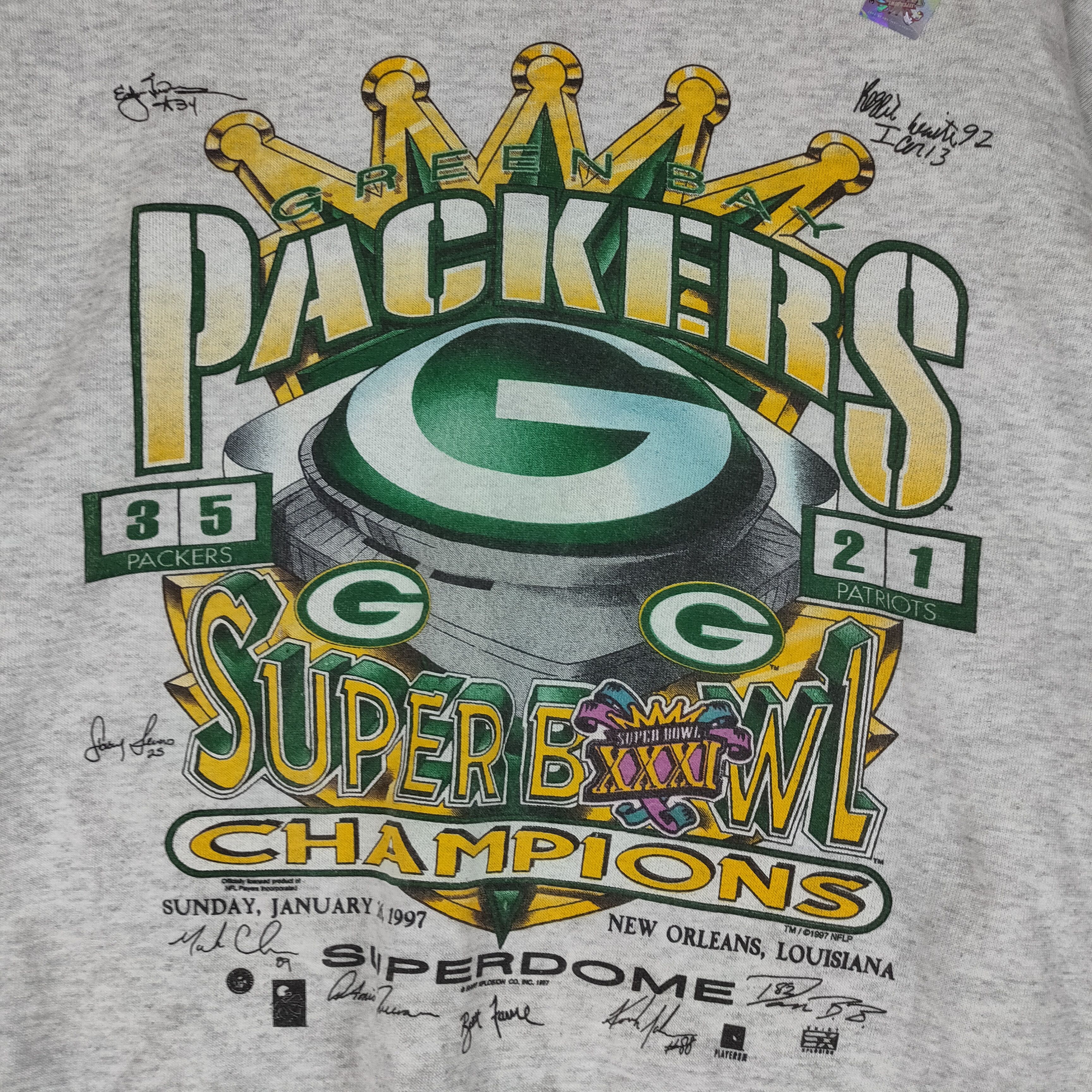 NFL Vintage 1997 NFL SUPER BOWL Made in USA XXLsize Sweatshirt Size US XXL / EU 58 / 5 - 2 Thumbnail
