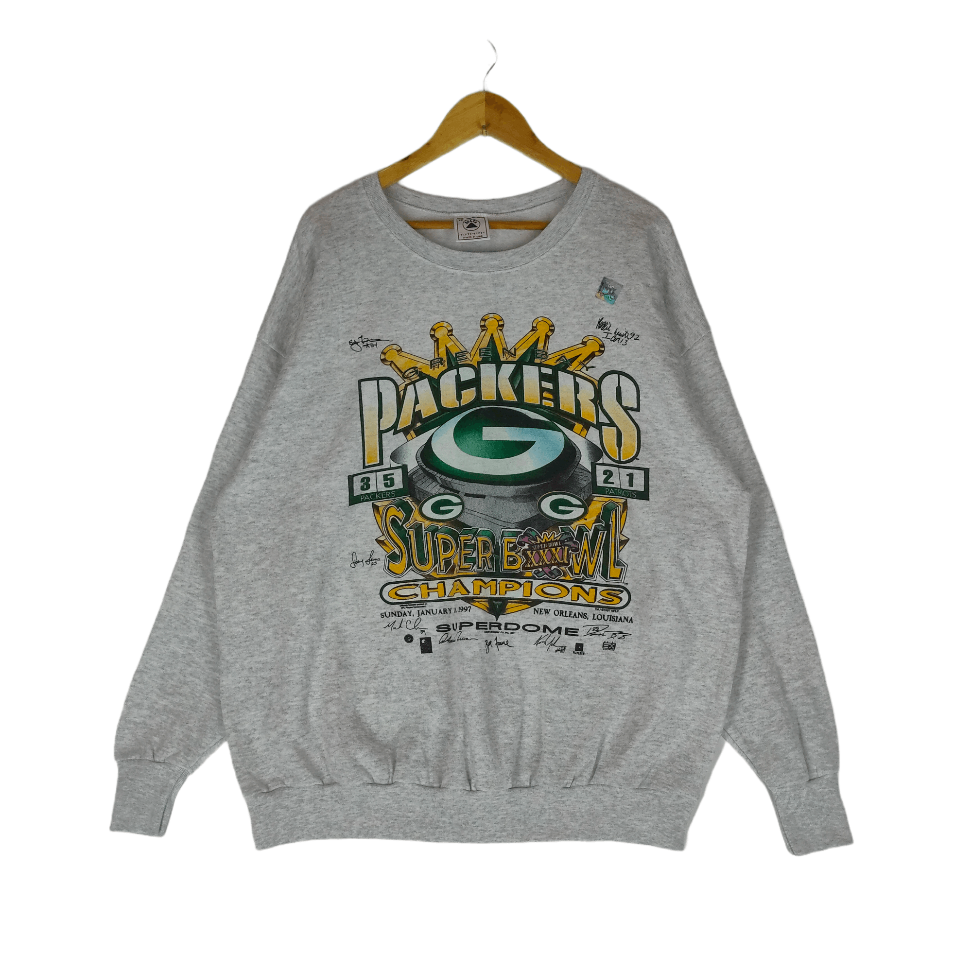 NFL Vintage 1997 NFL SUPER BOWL Made in USA XXLsize Sweatshirt Size US XXL / EU 58 / 5 - 1 Thumbnail