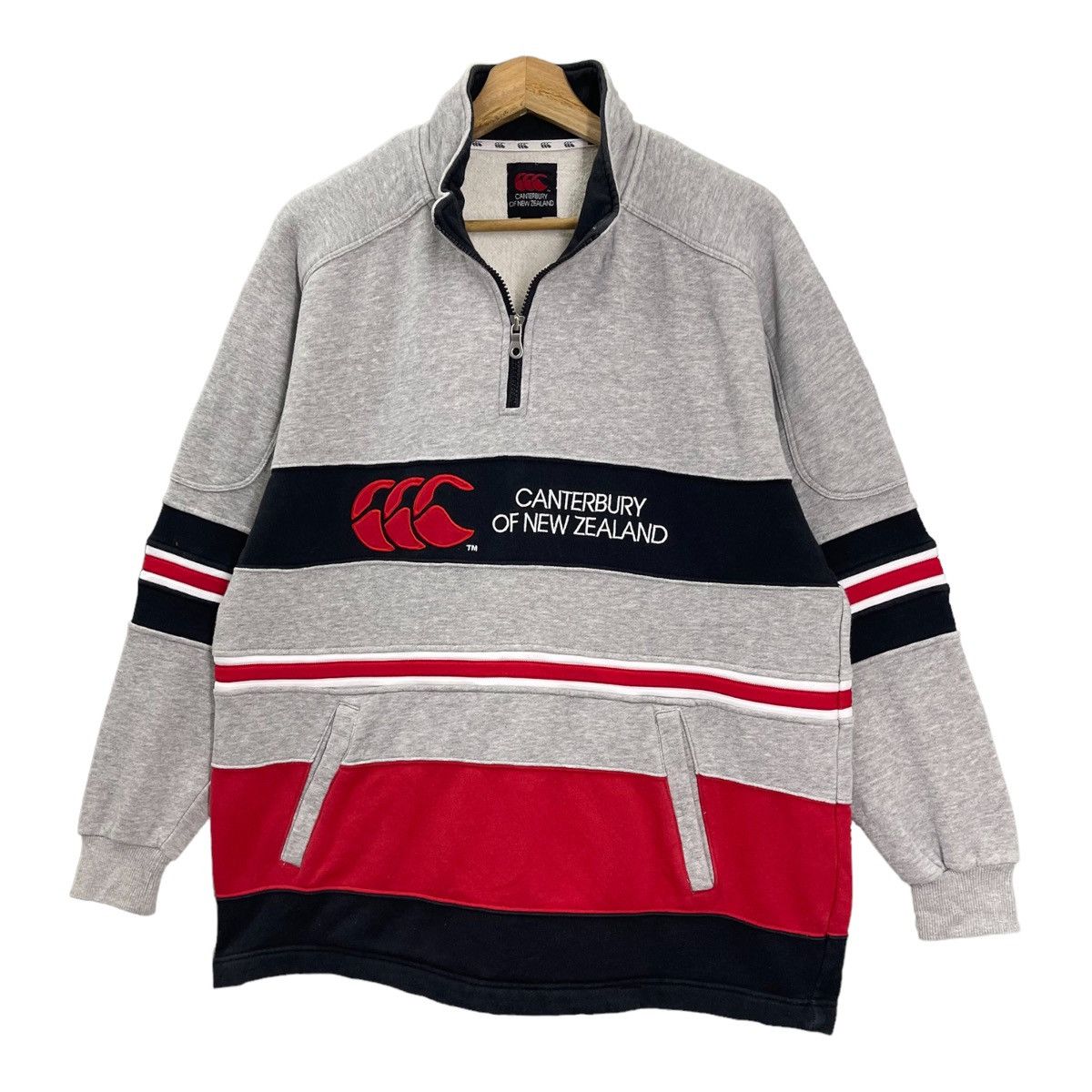 Canterbury of New Zealand Vintage 90s Canterbury Of New Zealand Halfzip Sweatshirt Size US M / EU 48-50 / 2 - 3 Thumbnail