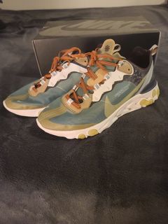 Nike react element 87 hot sale green mist on feet