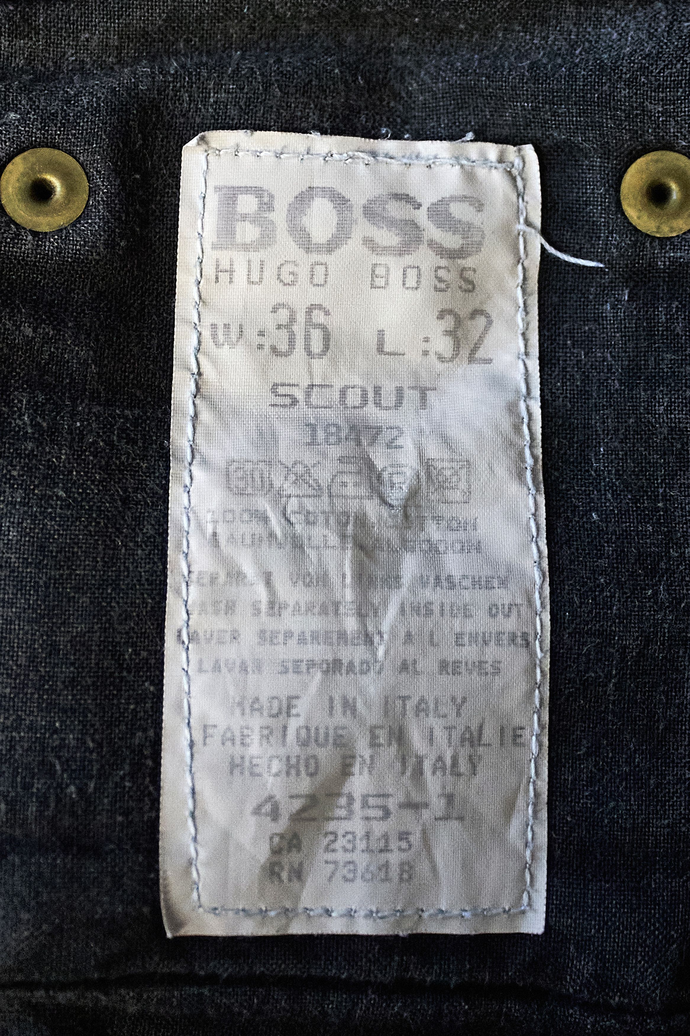 Hugo Boss Vintage Y2K Hugo Boss Classic Mens Denim Jeans Made in Italy Size US 36 / EU 52 - 11 Thumbnail