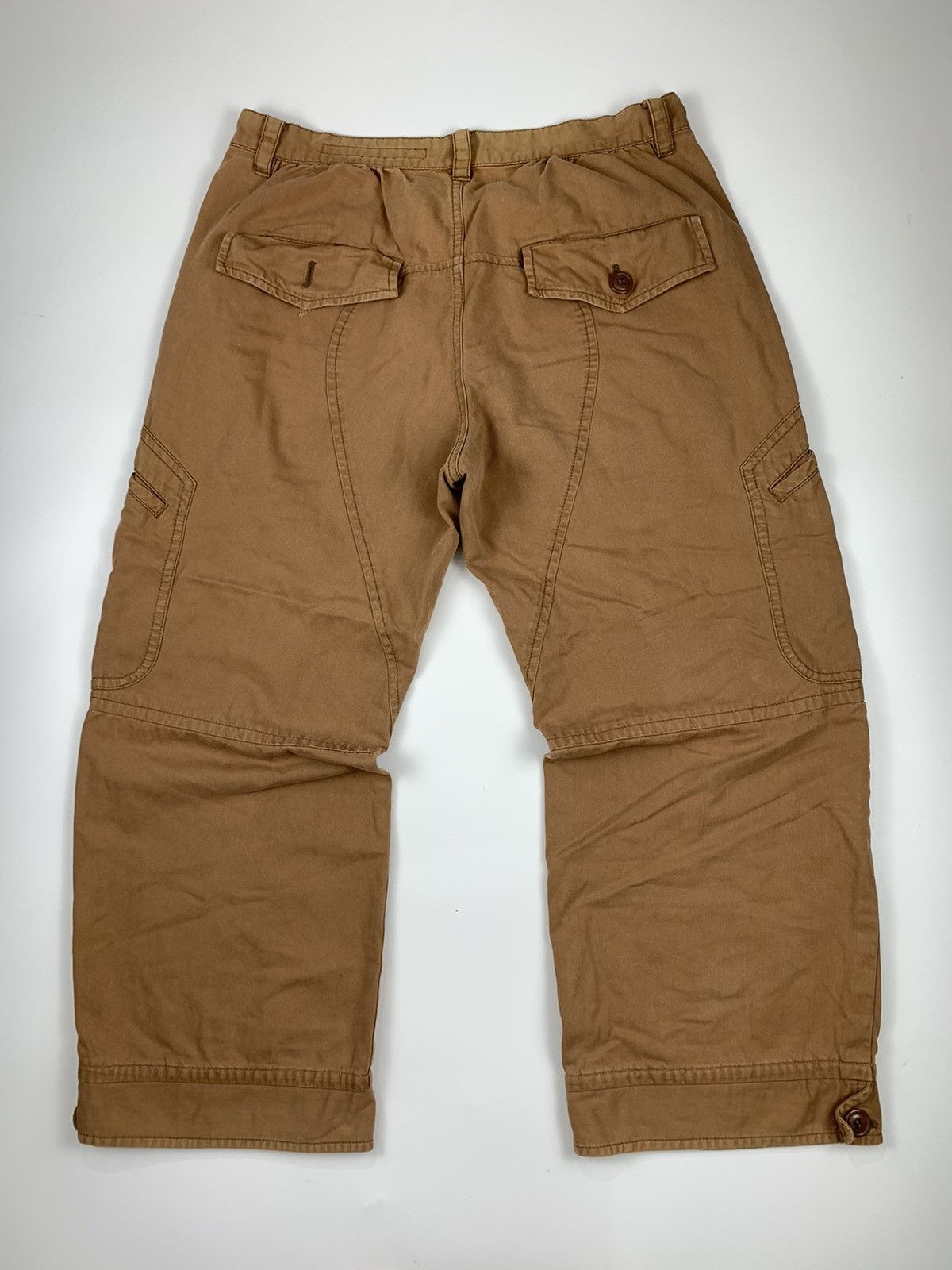 Issey Miyake × Japanese Brand × Tsumori Chisato Sunaokuwahara Brown Button up 3 Quarter Short Cargo Size US 31 - 8 Thumbnail