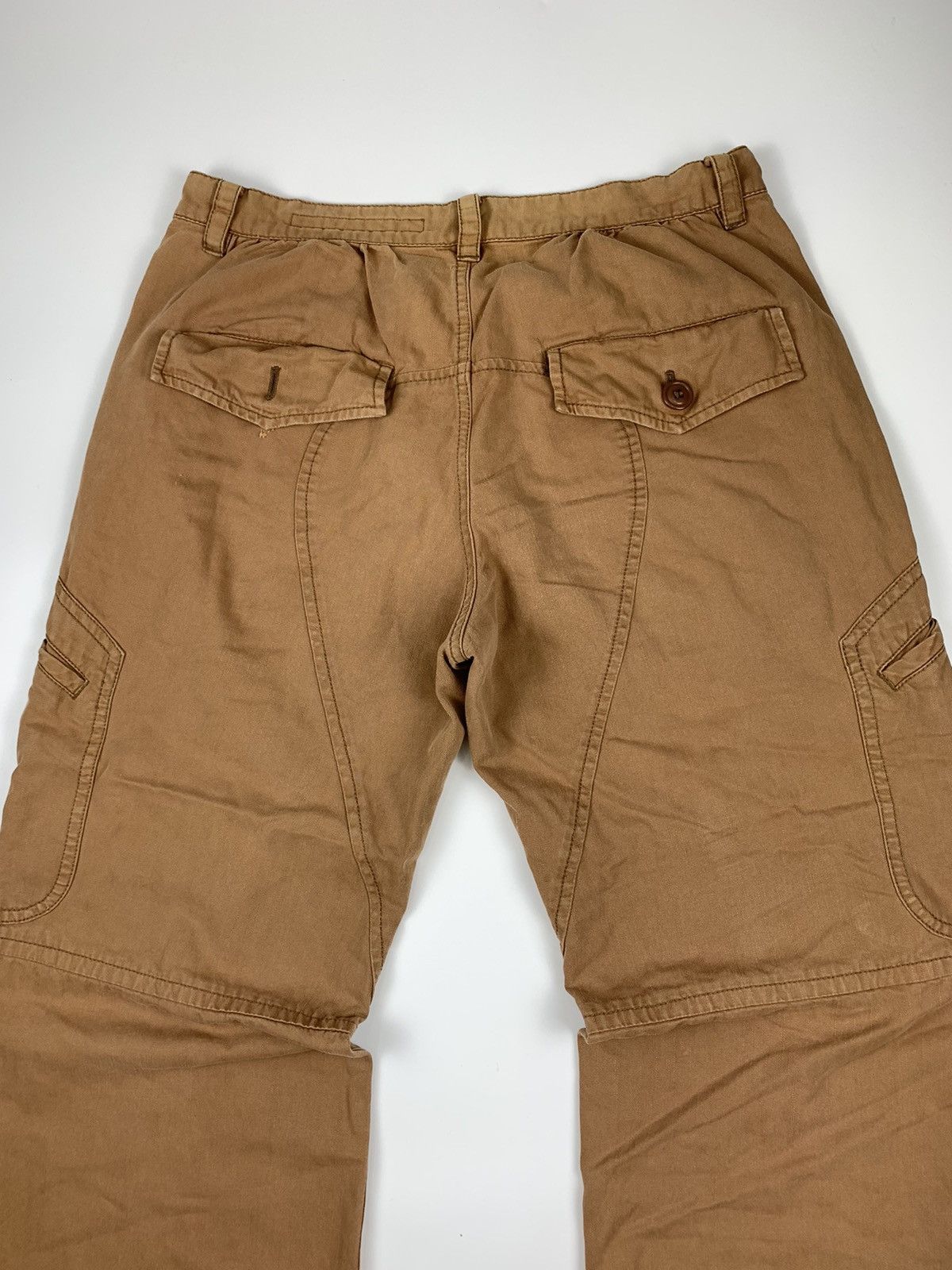 Issey Miyake × Japanese Brand × Tsumori Chisato Sunaokuwahara Brown Button up 3 Quarter Short Cargo Size US 31 - 11 Thumbnail