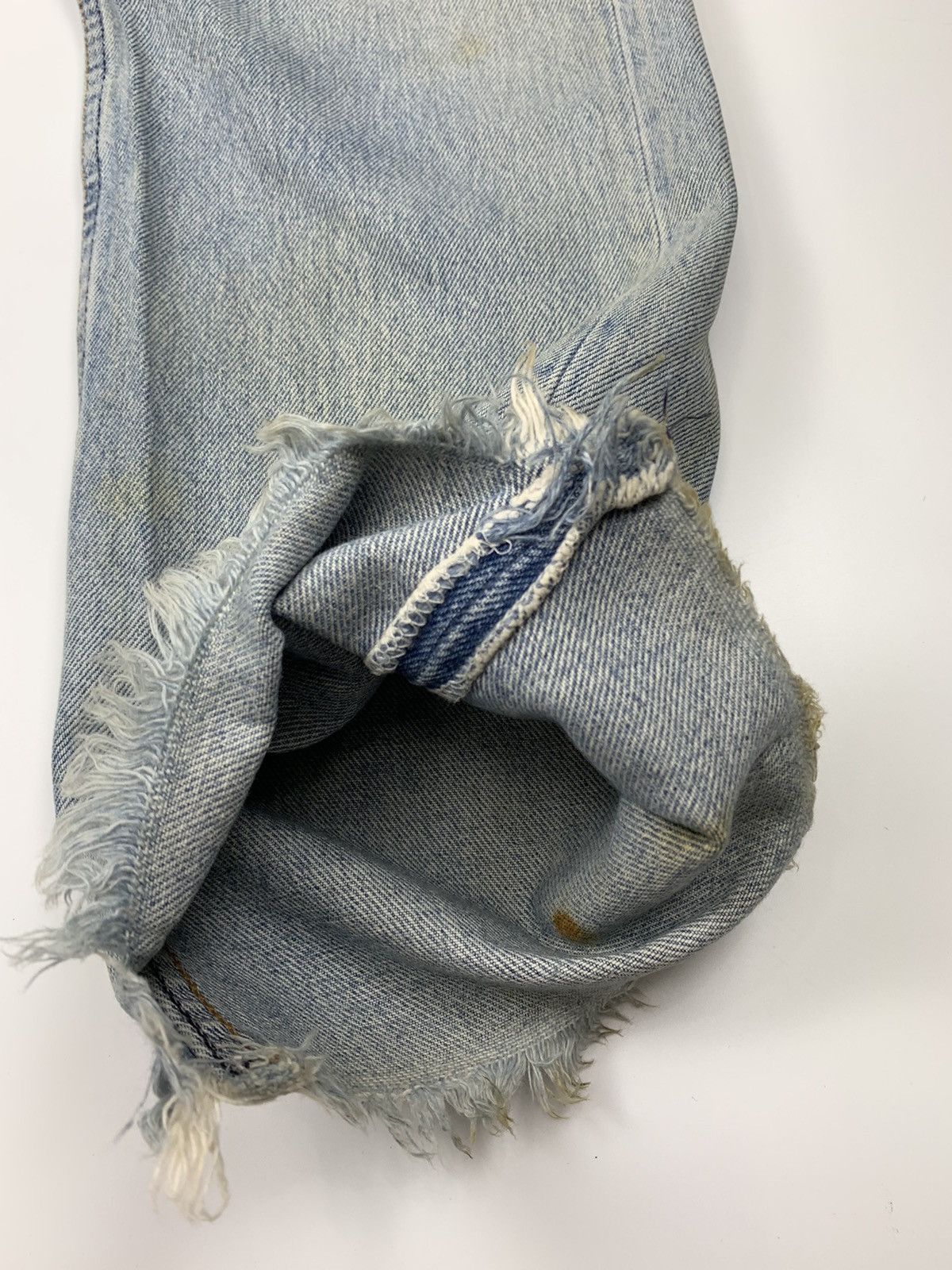 Levi's Vintage Clothing × Vintage Vintage levis Strauss co 555 Button Sunfaded Denim Size US 28 / EU 44 - 5 Thumbnail